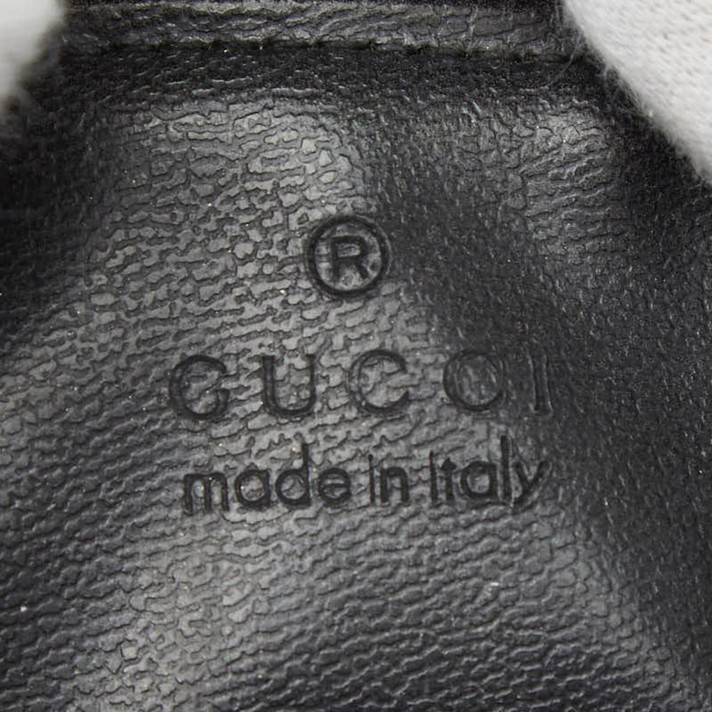 Gucci Black Nylon Leather Pouch ( )