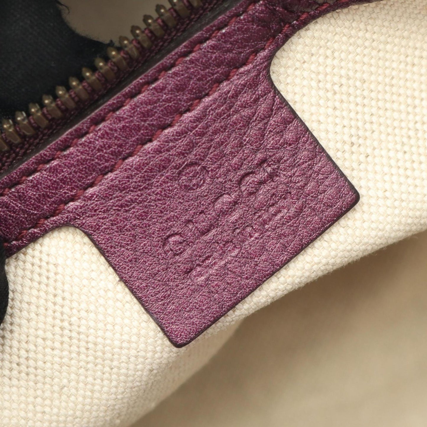 Gucci Purple Leather Tote Bag ( )