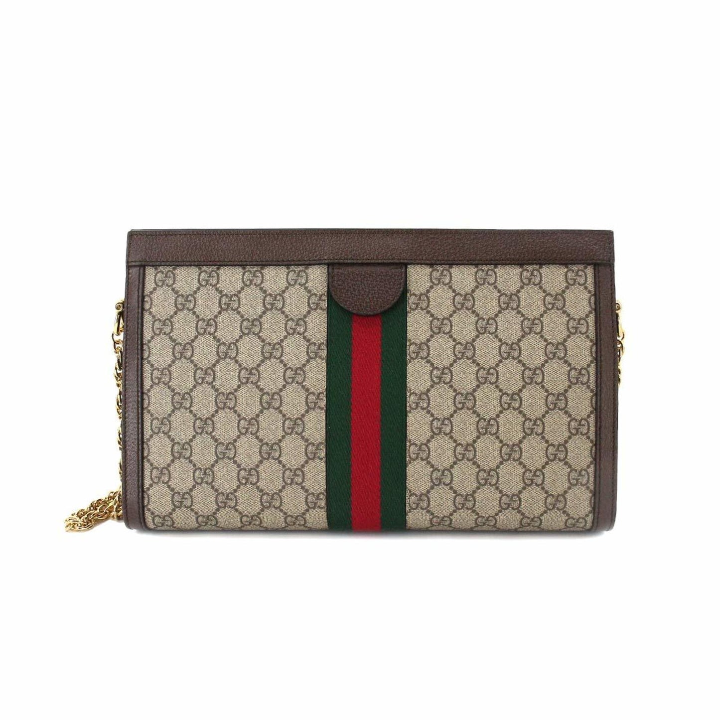 Gucci Ophidia Brown Leather Shoulder Bag