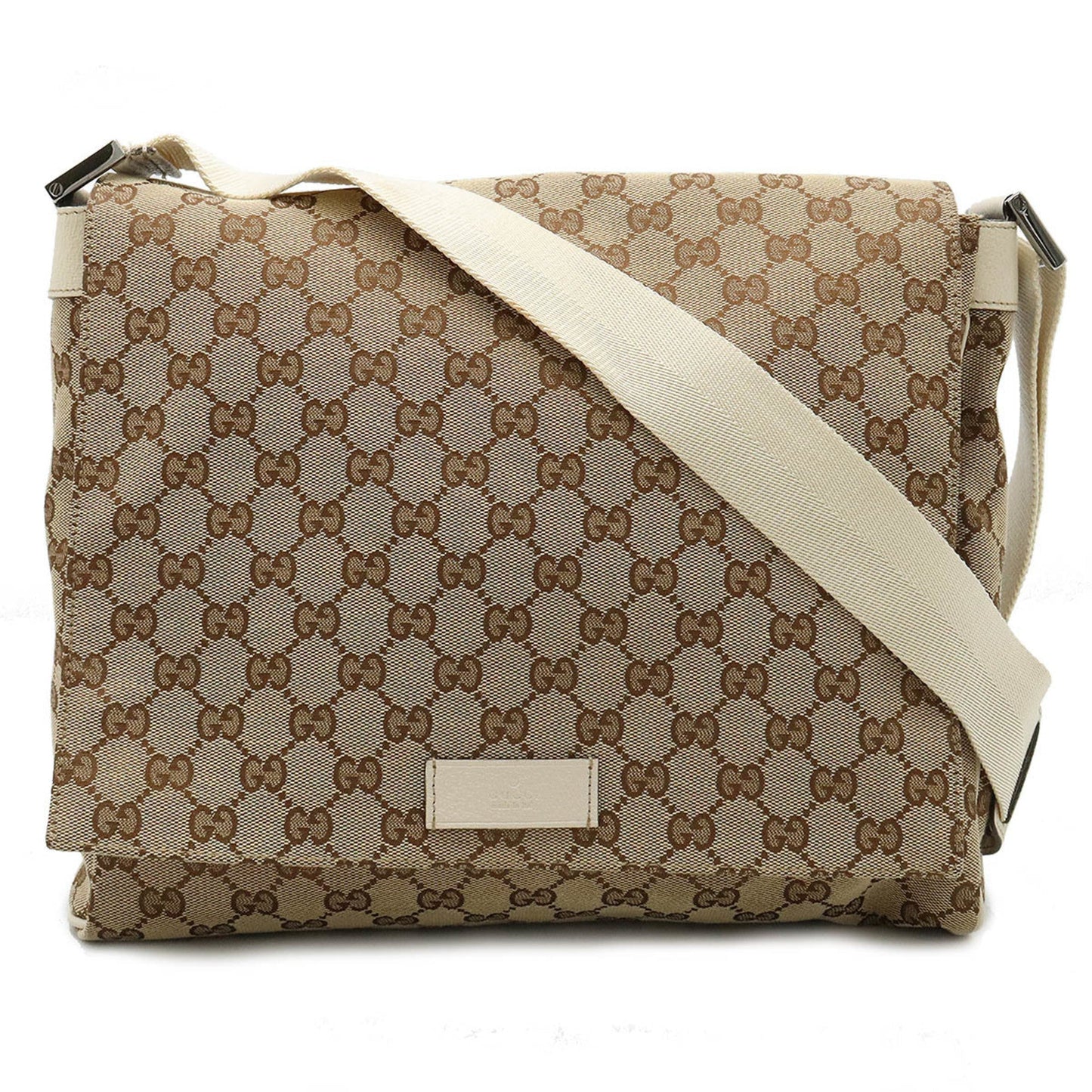 Gucci Leather Canvas Shoulder Bag