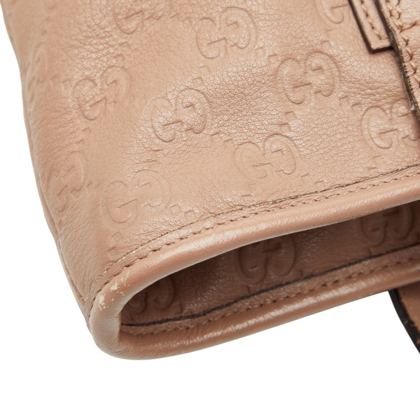 Gucci Beige Leather Handbag Tote Bag ( )