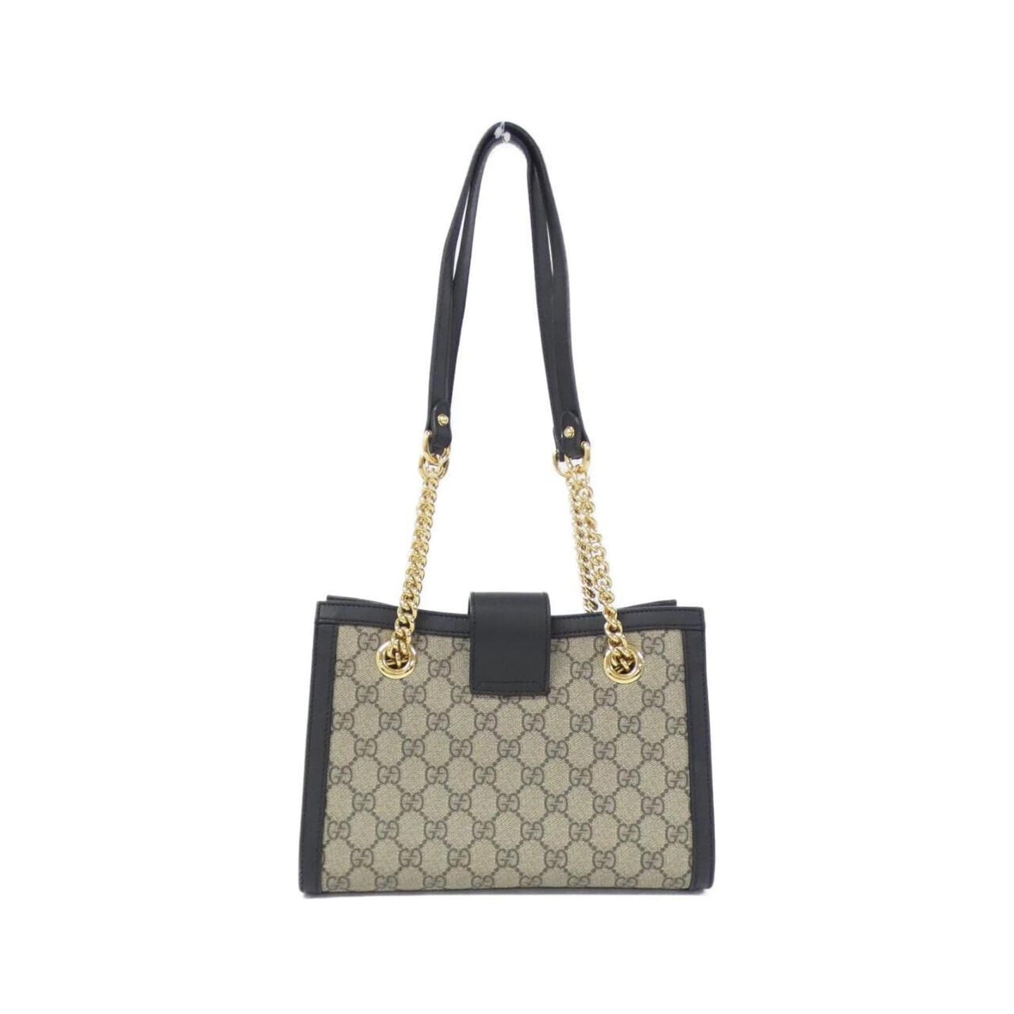Gucci Beige Black Gg Supreme Leather Shoulder Bag ( )