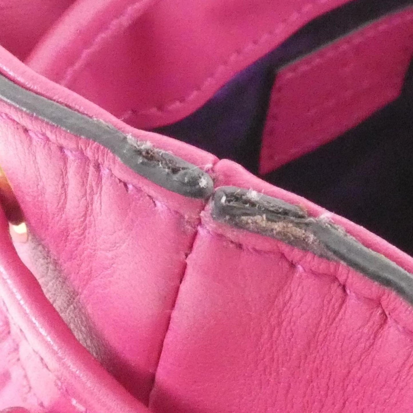 Gucci Pink Nylon Leather Shoulder Bag ( )