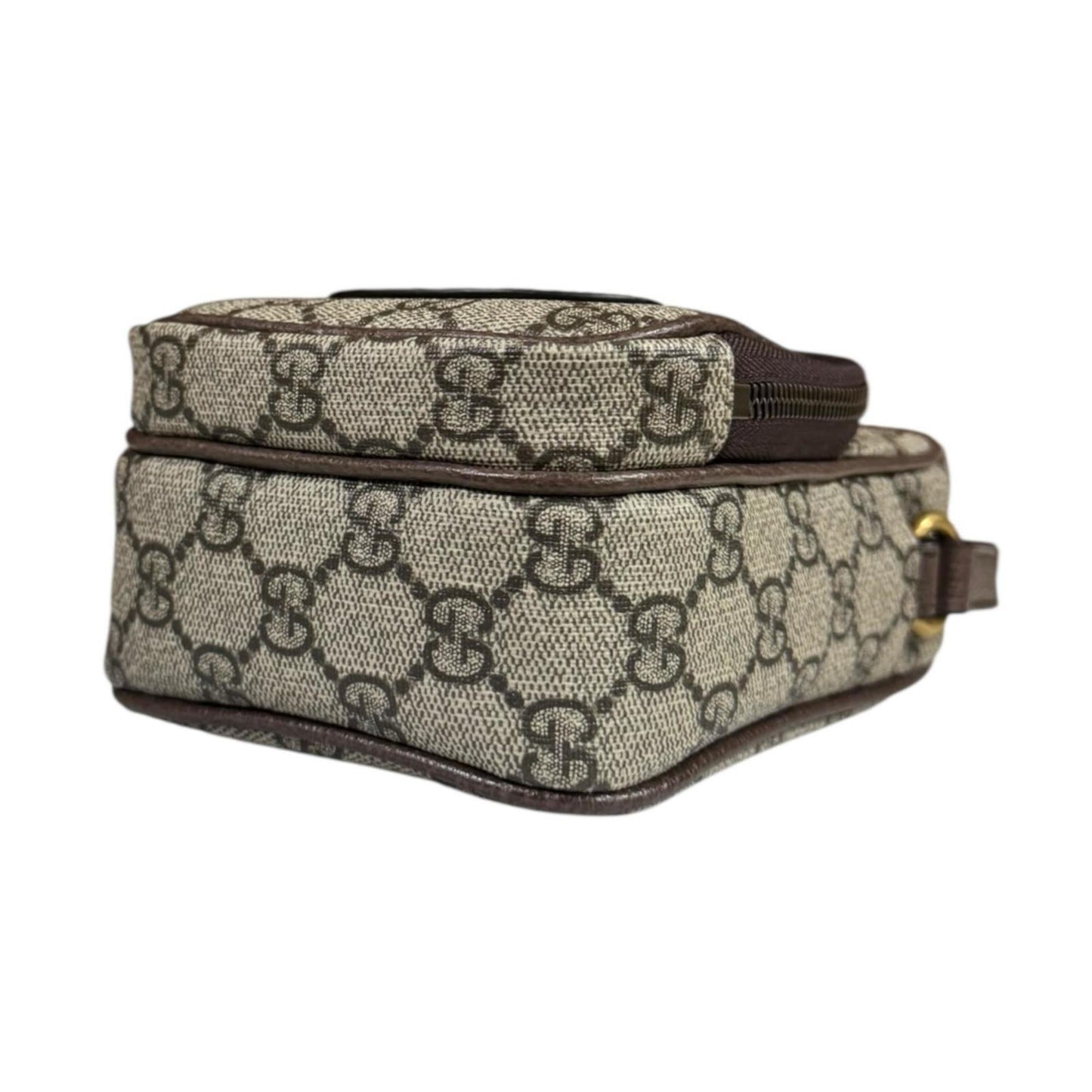 Gucci Beige Brown Yellow Gg Supreme Shoulder Bag ( )