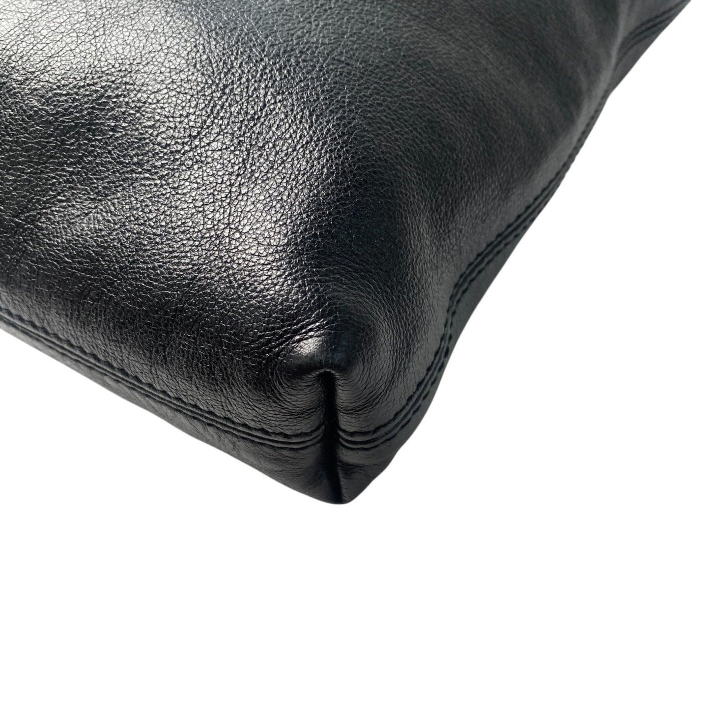 Gucci Black Leather Tote Bag ( )