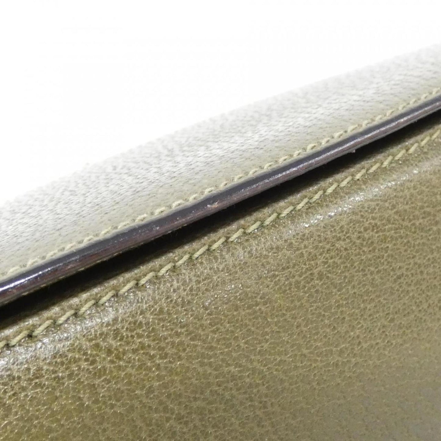 Gucci Khaki Leather Handbag ( )