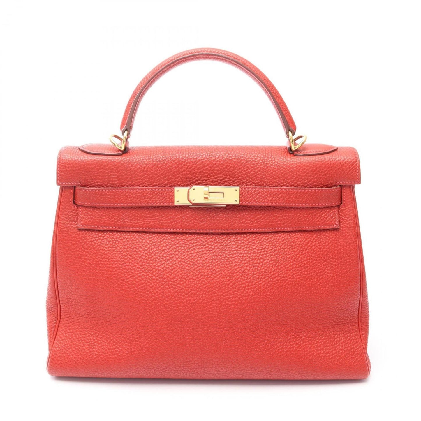 Hermes Red Color Togo Leather Handbag ( )