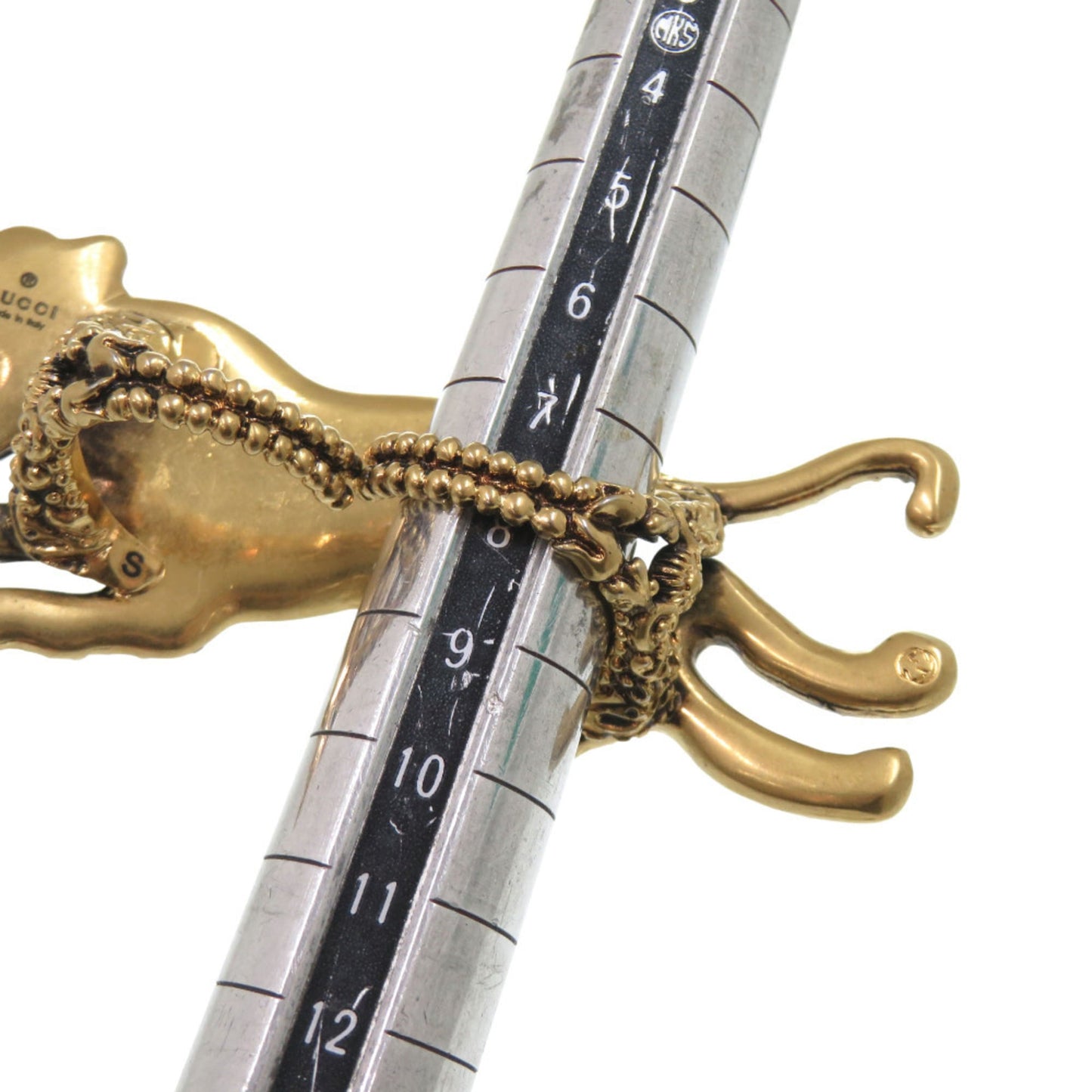 Gucci Gold Silver Metal Band Ring ( )