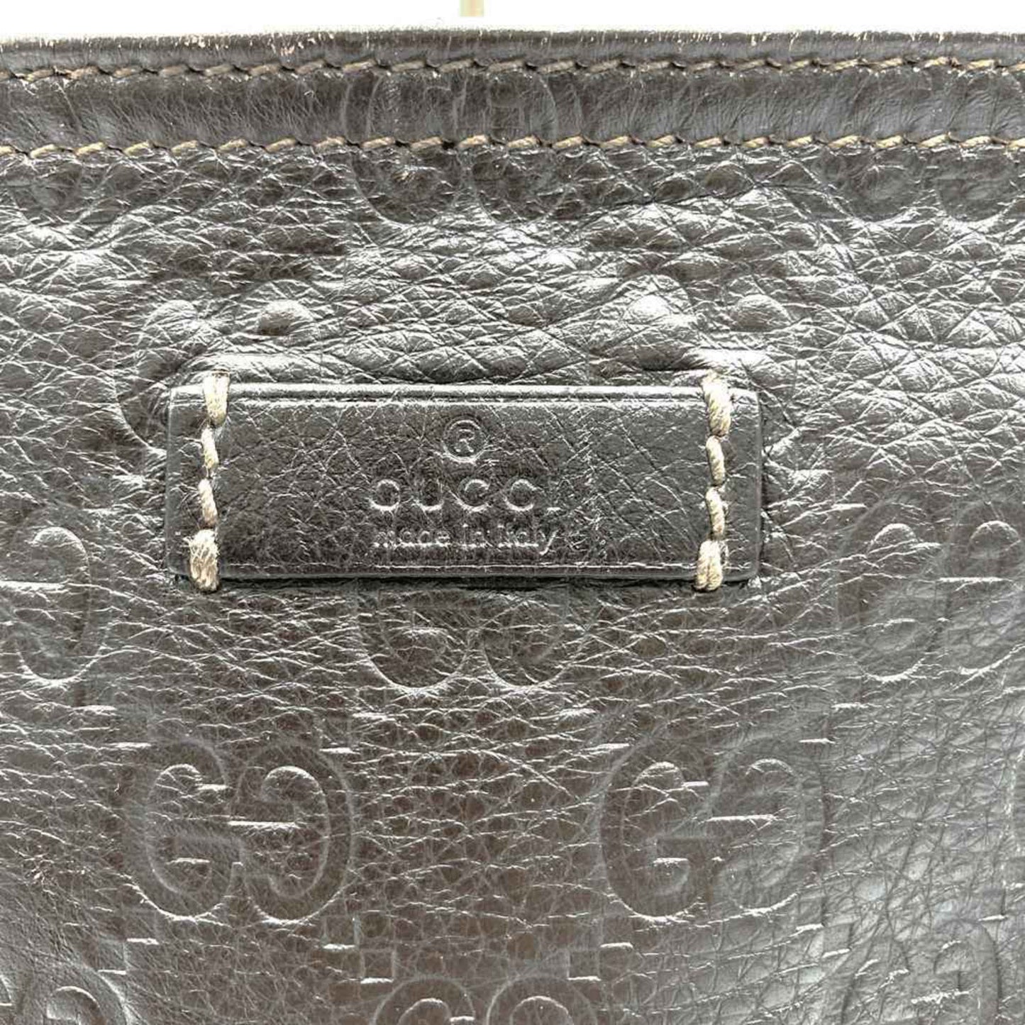 Gucci Brown Leather Shoulder Bag ( )
