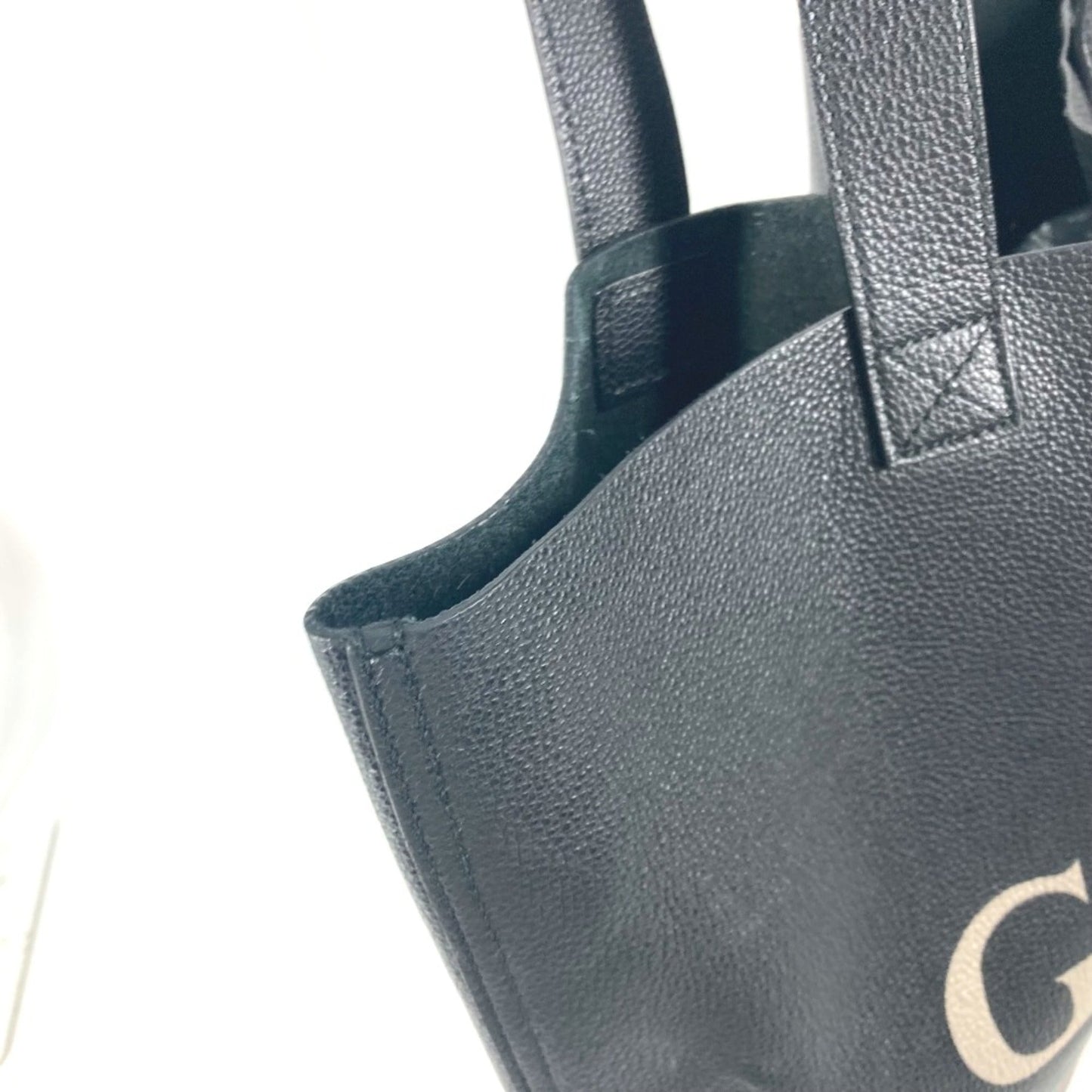 Gucci Black Leather Tote Bag ( )
