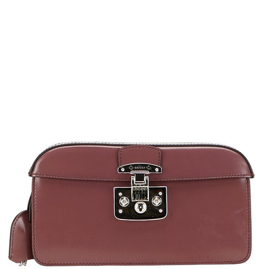 Gucci Wine Leather Clutch Bag ( )