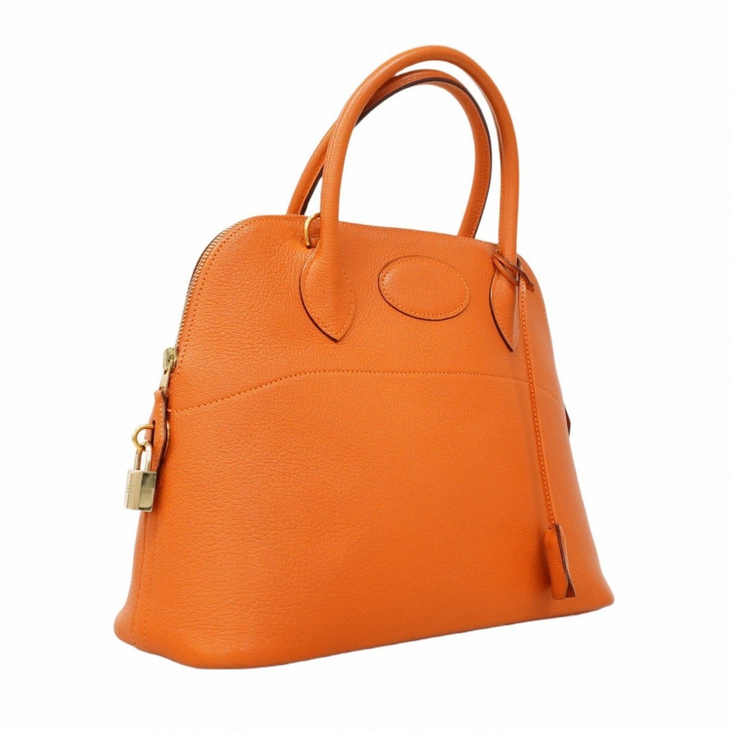 Hermes Orange Chevre Leather Handbag ( )
