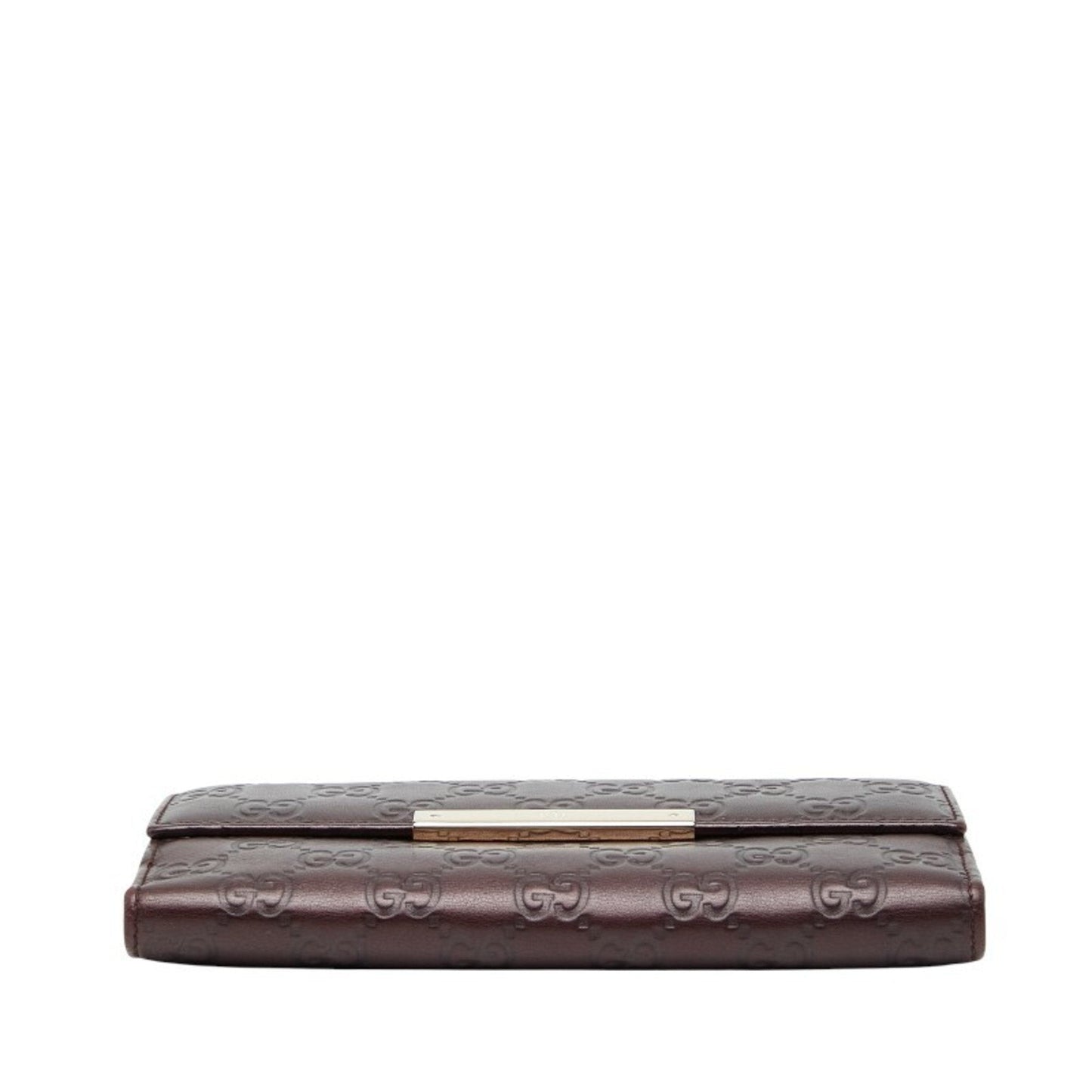Gucci Brown Leather Long Wallet (Bi-Fold) ( )