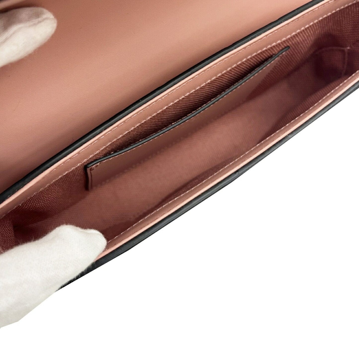 Gucci Pink Gg Leather Shoulder Bag ( )