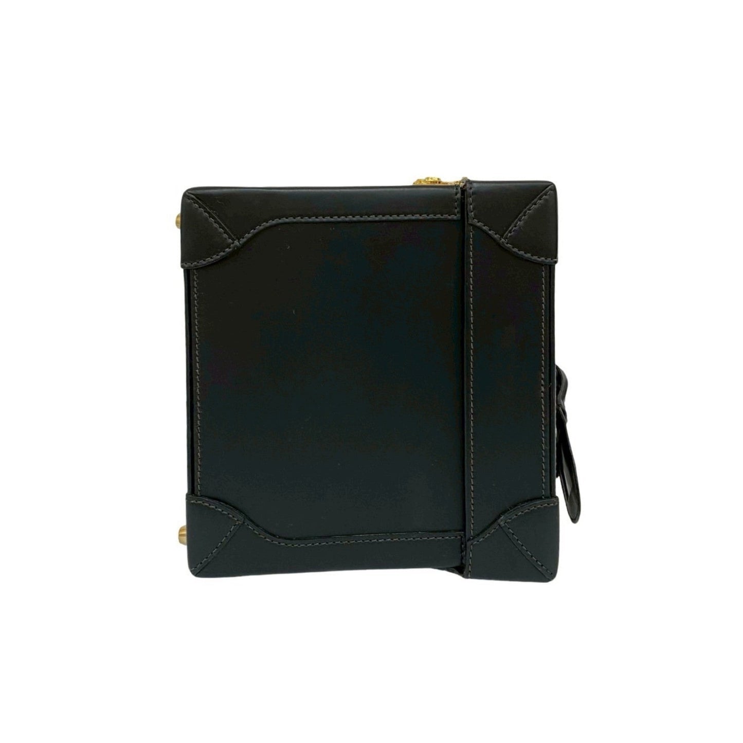 Gucci Black Leather Handbag Vanity Bag ( )