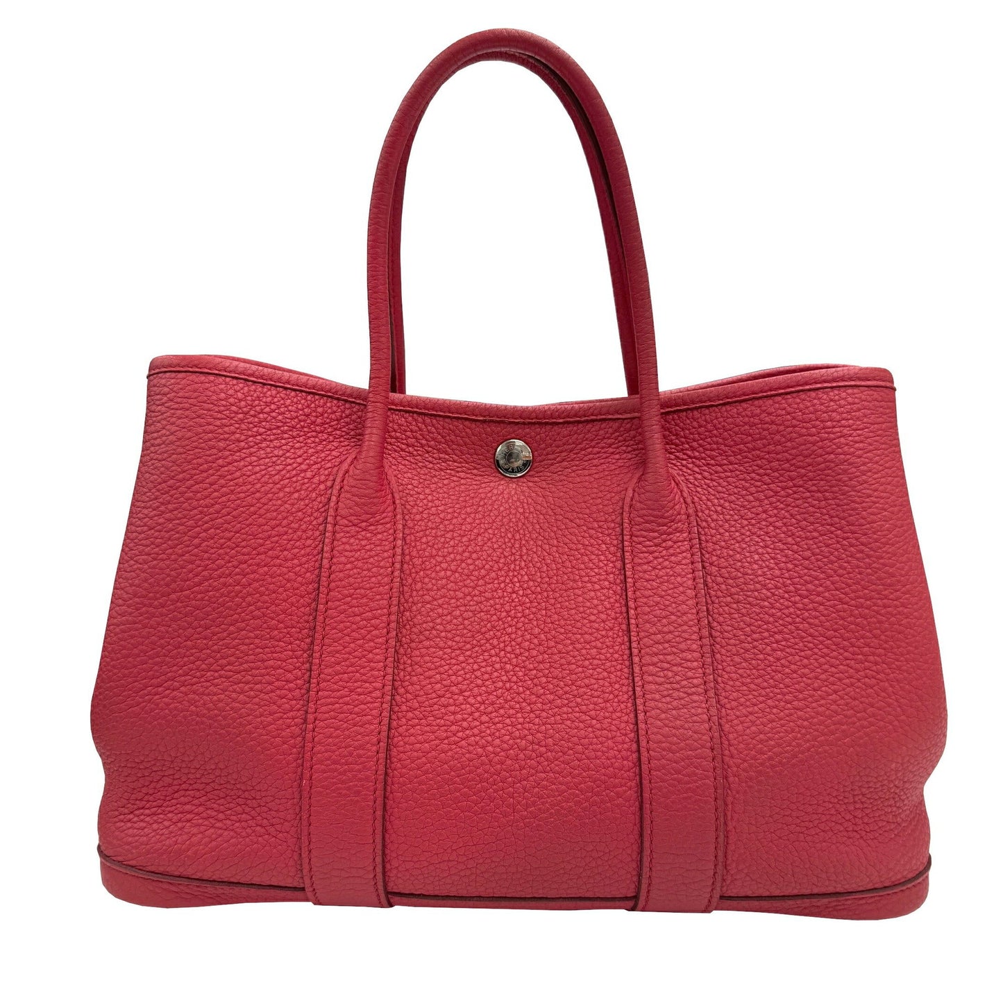 Hermes Bougainvillier Red Color Negonda Leather Handbag Tote Bag ( )