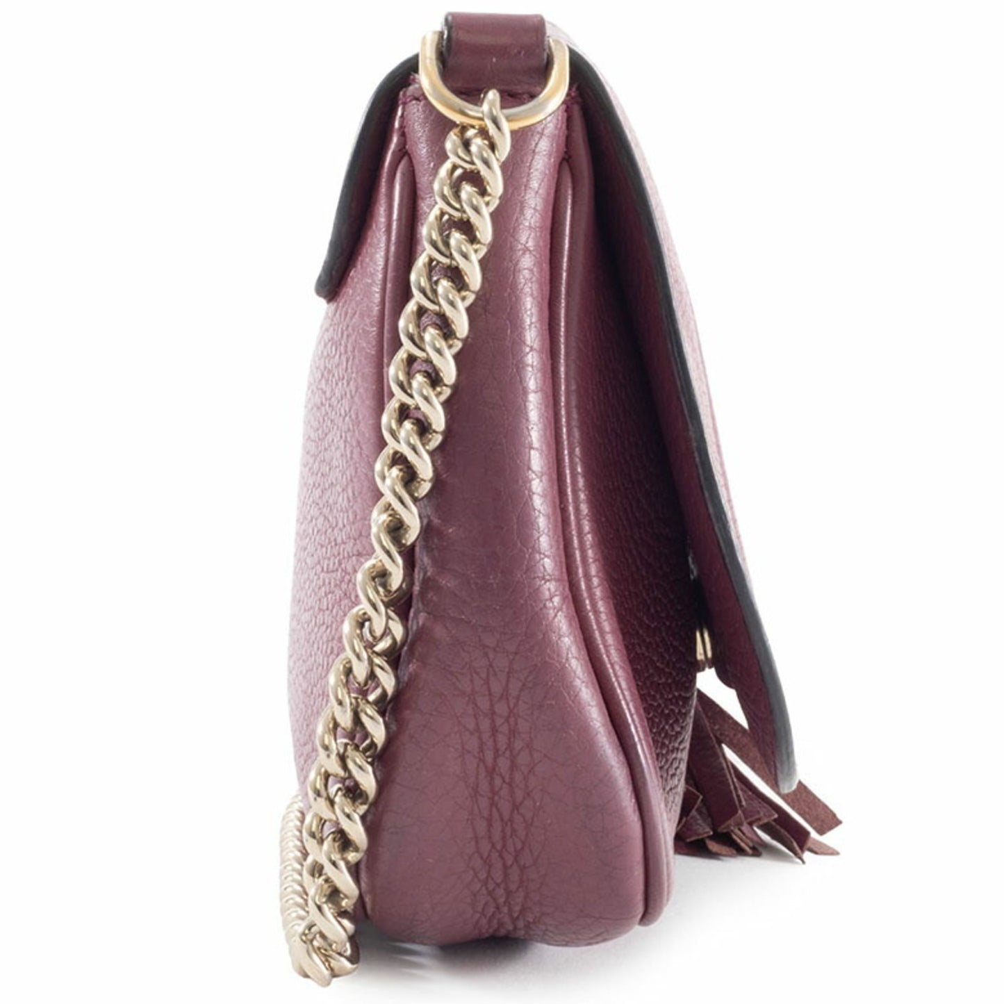 Gucci Purple Leather Shoulder Bag ( )