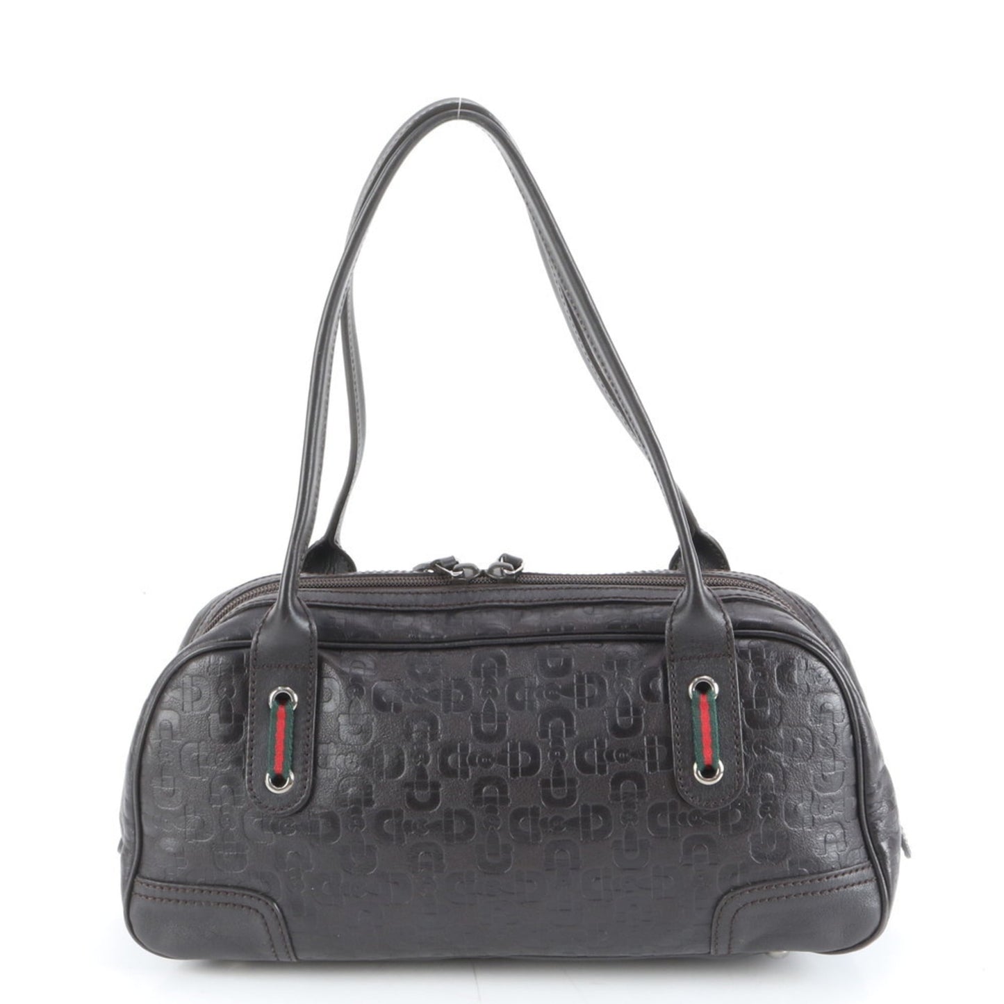Gucci Dark Brown Leather Tote Bag ( )