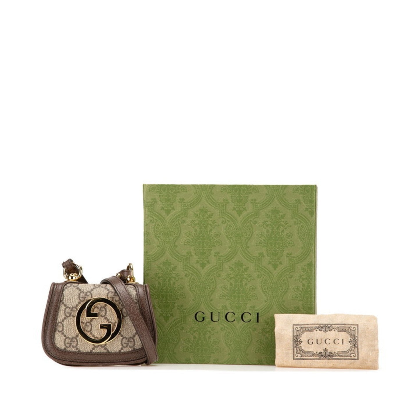 Gucci Brown Pvc Leather Shoulder Bag ( )
