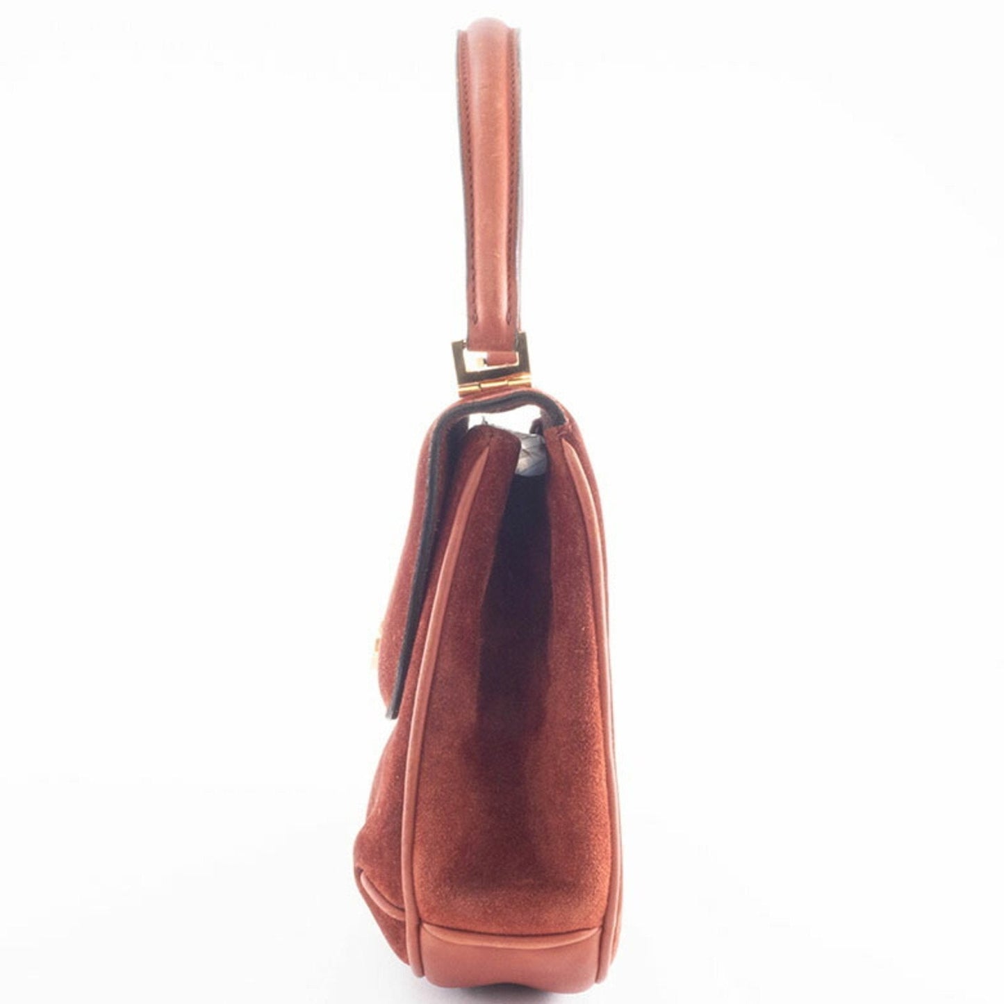 Gucci Brown Suede Handbag ( )