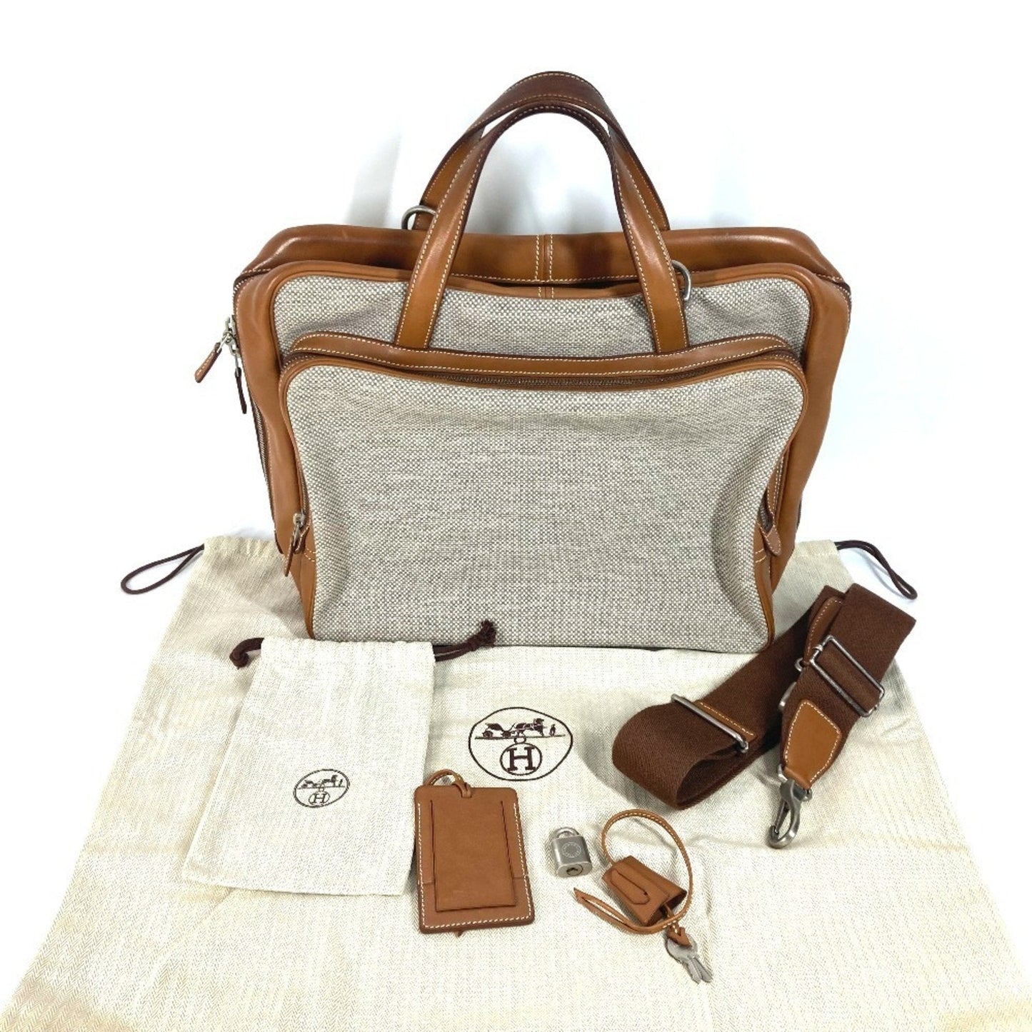 Hermes Brown Shoulder Bag Tote Bag ( )