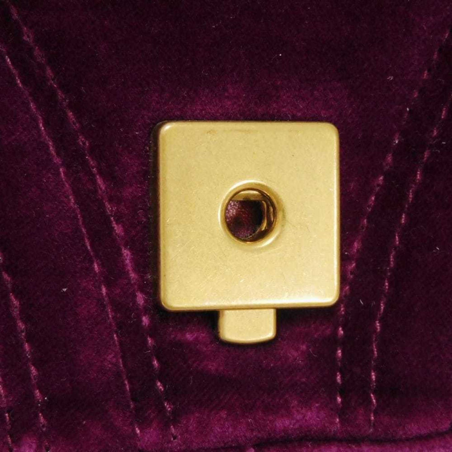 Gucci Purple Velvet Shoulder Bag ( )