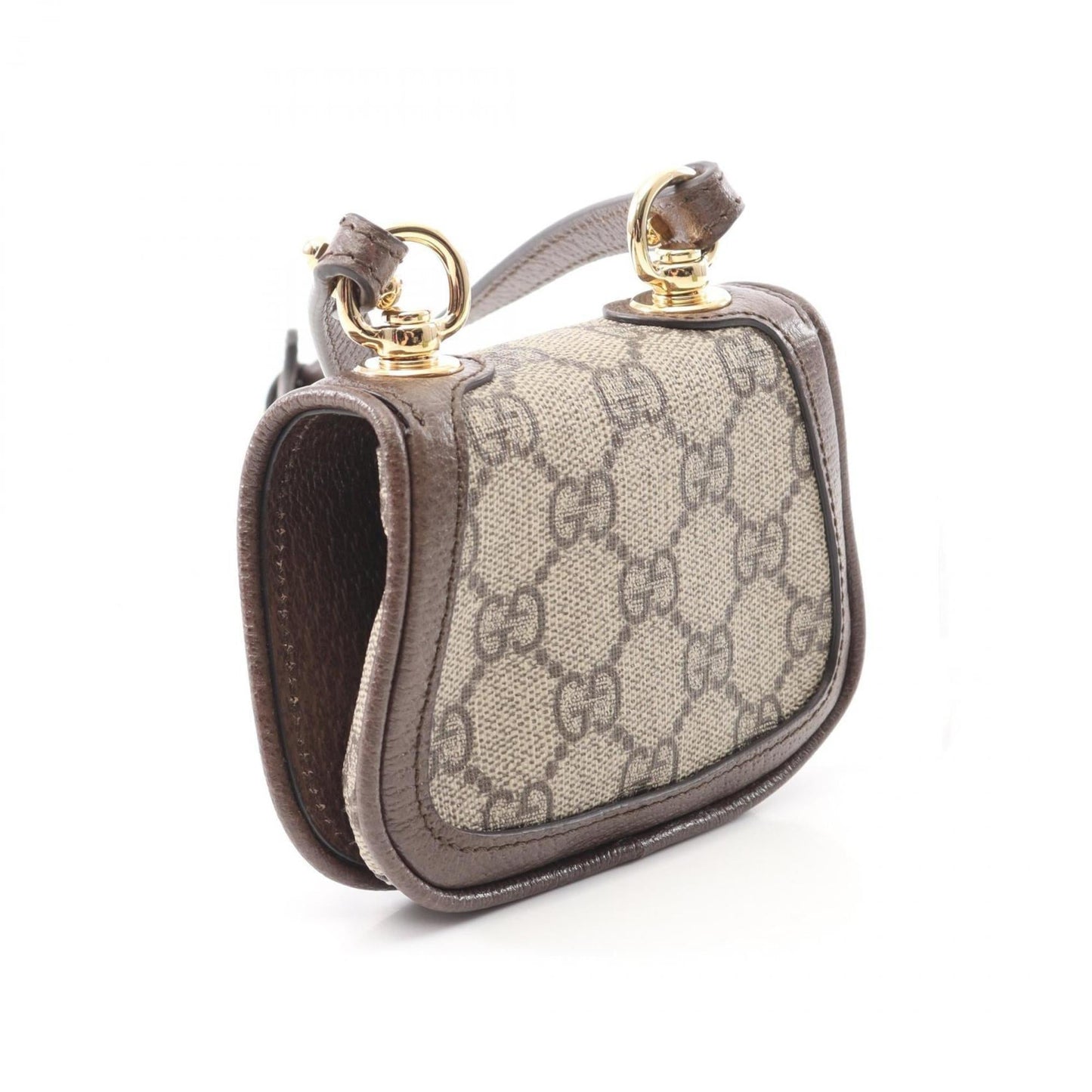 Gucci Beige Brown Pvc Leather Shoulder Bag ( )