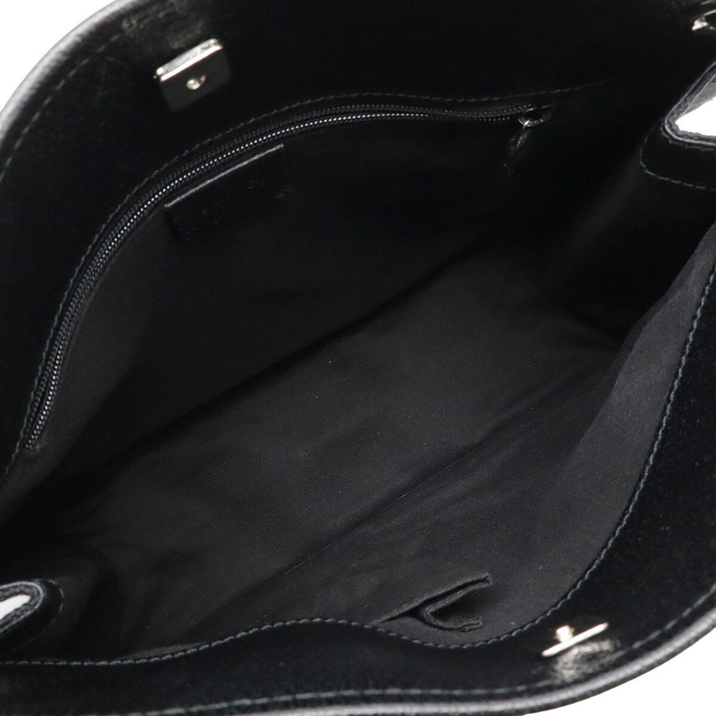 Gucci Gg Canvas Black Canvas Leather Shoulder Bag ( )