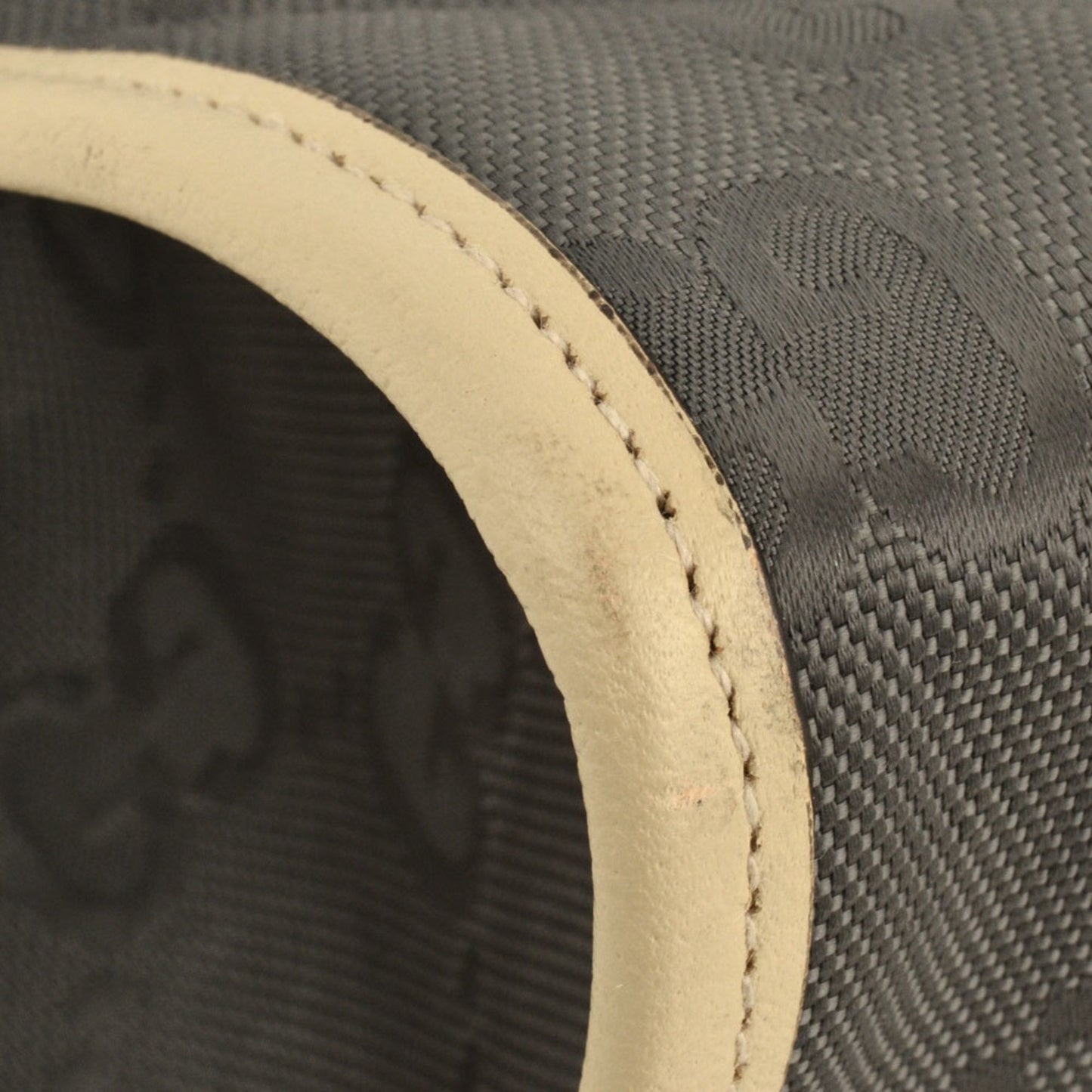 Gucci Gray Nylon Leather Tote Bag ( )