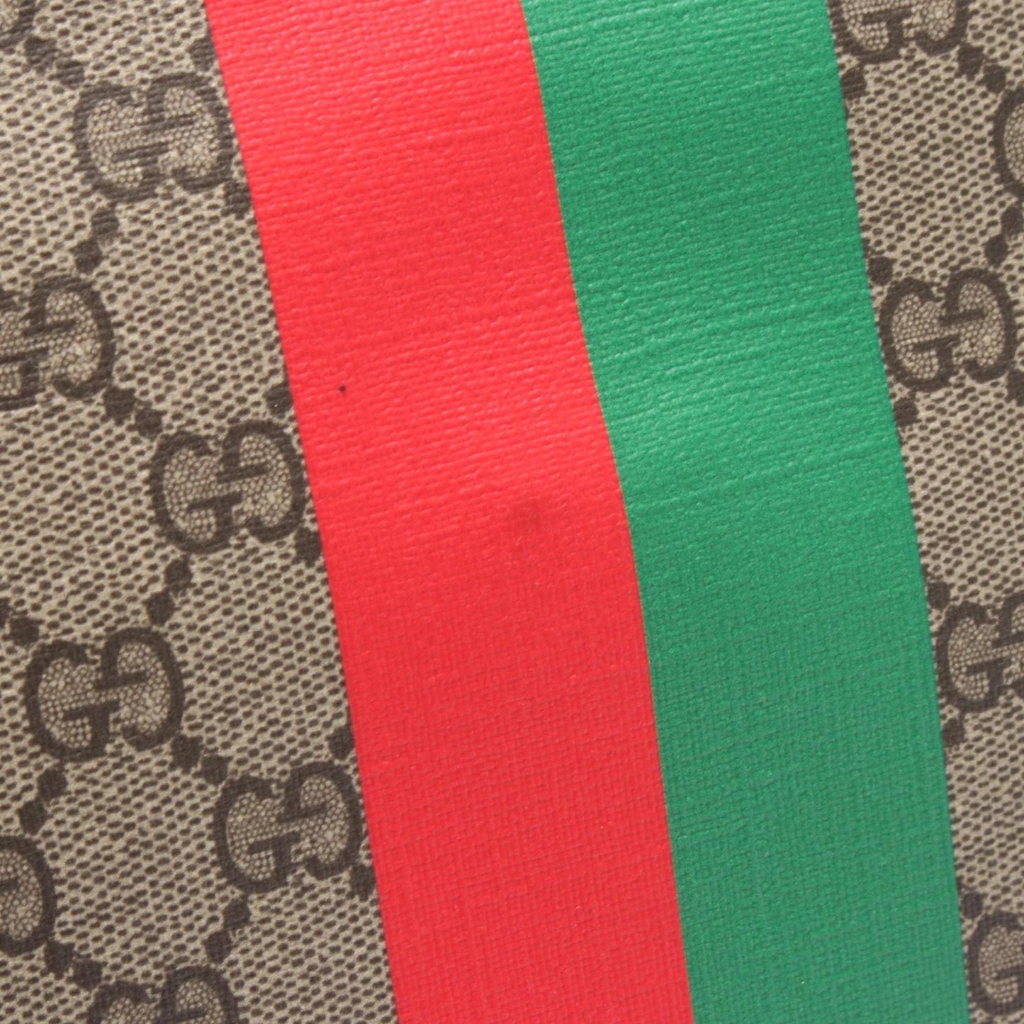 Gucci Beige Brown Multi-Color Gg Supreme Leather Handbag Tote Bag ( )