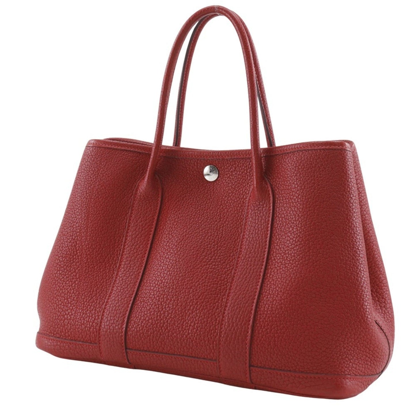 Hermes Garden Red Color Negonda Leather Handbag ( )