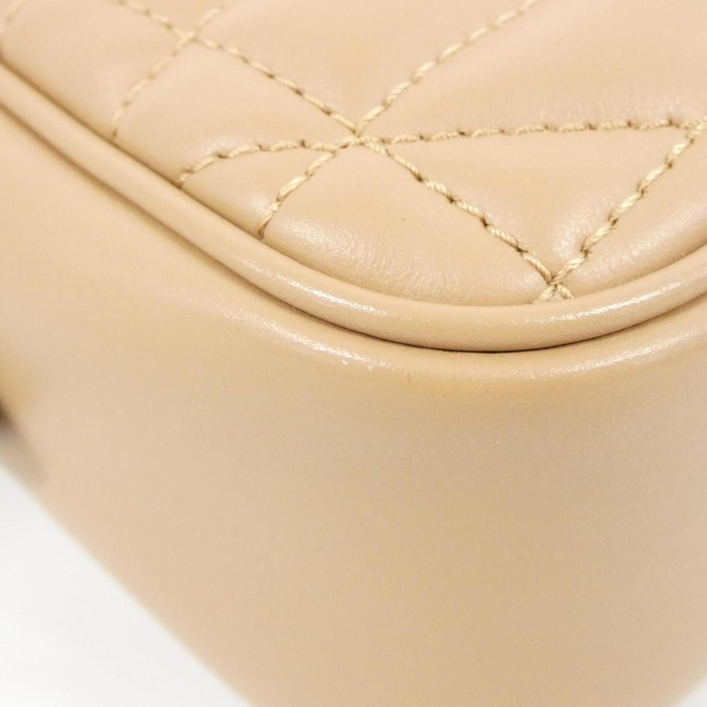 Gucci Gg Marmont Beige Leather Shoulder Bag ( )