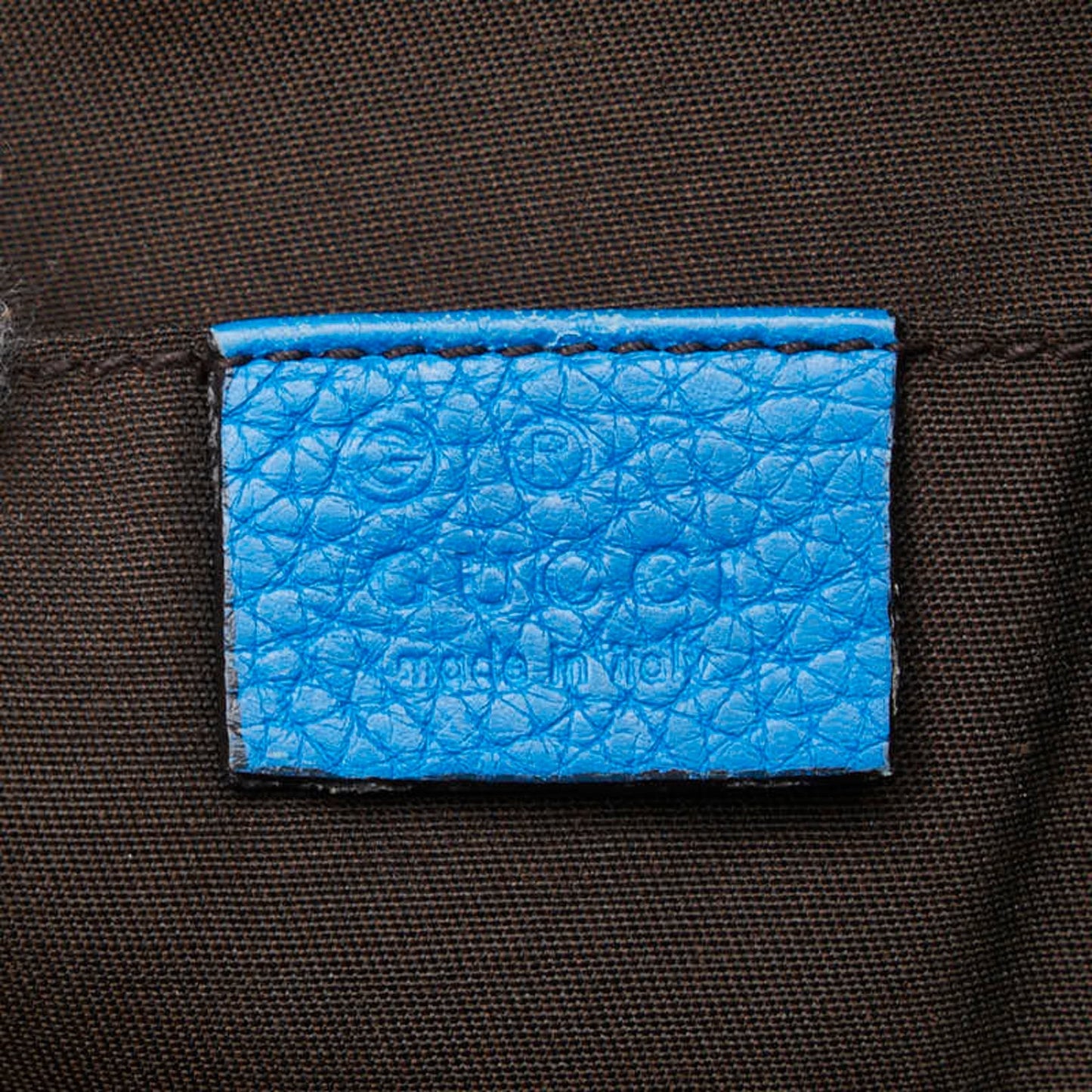 Gucci Blue Leather Handbag Shoulder Bag ( )