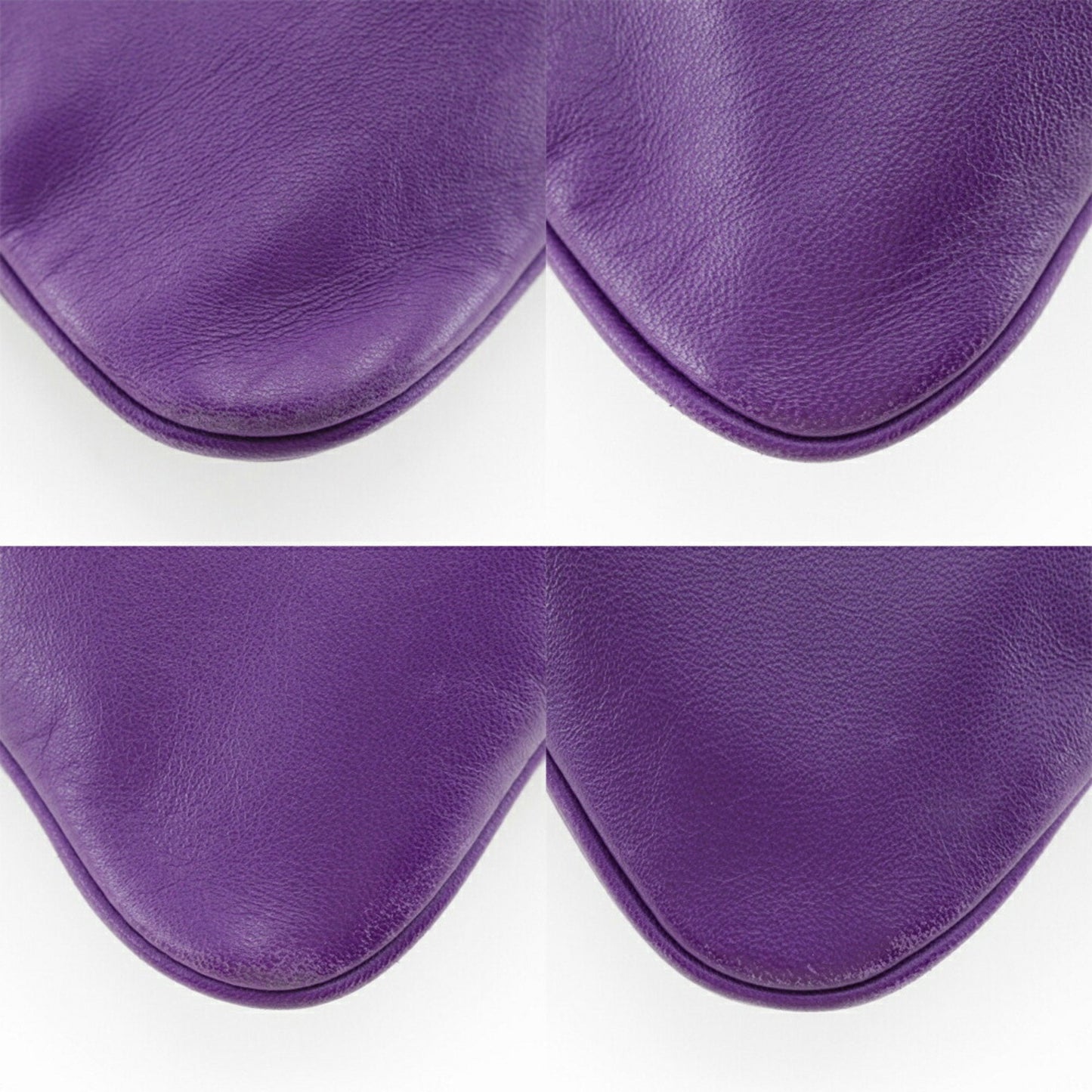 Hermes Purple Swift Leather Shoulder Bag ( )