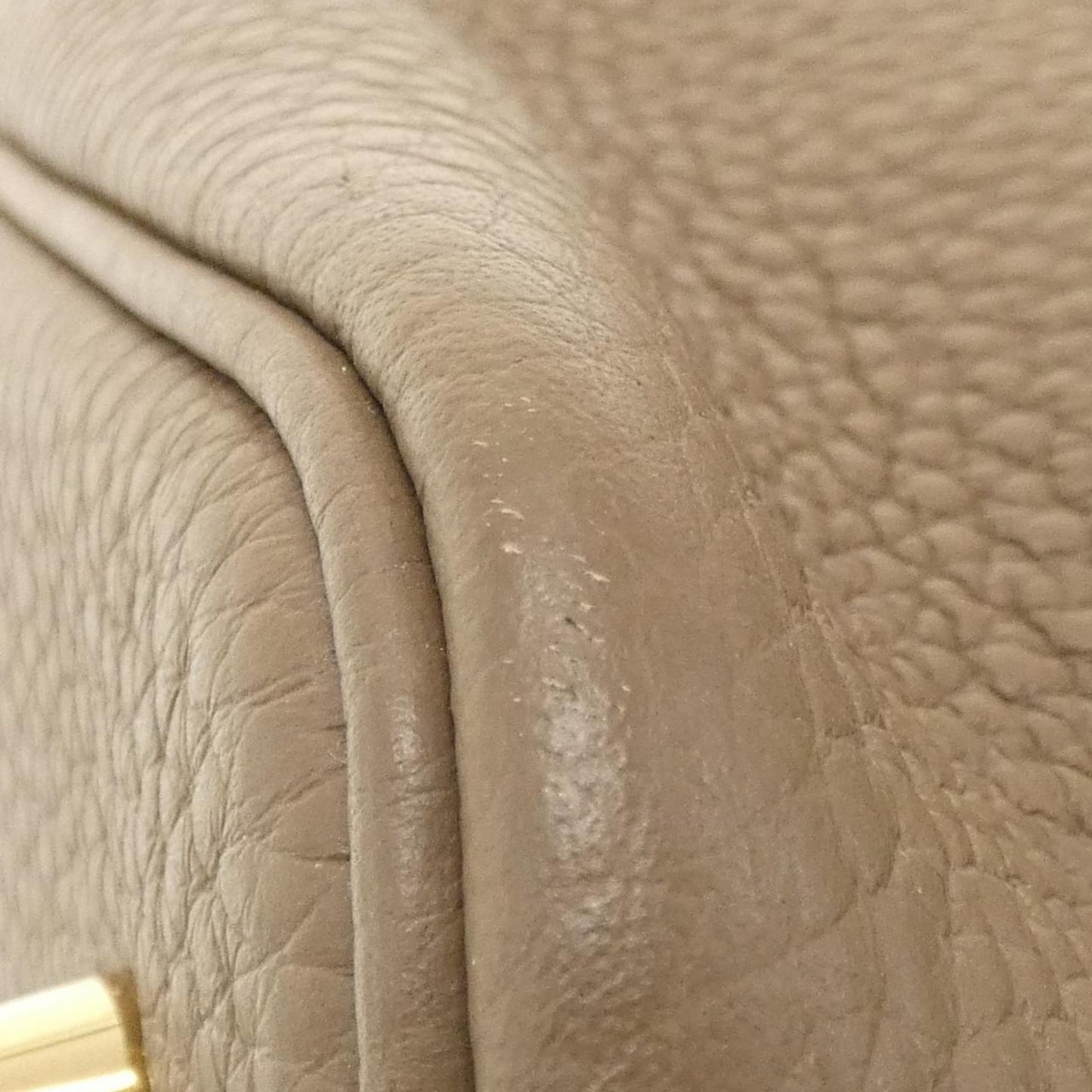 Hermes Etoupe Gray Taurillon Clemence Leather Handbag ( )