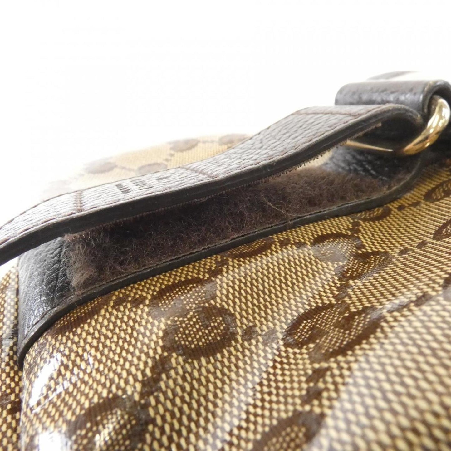 Gucci Beige Brown Gg Crystal Shoulder Bag ( )
