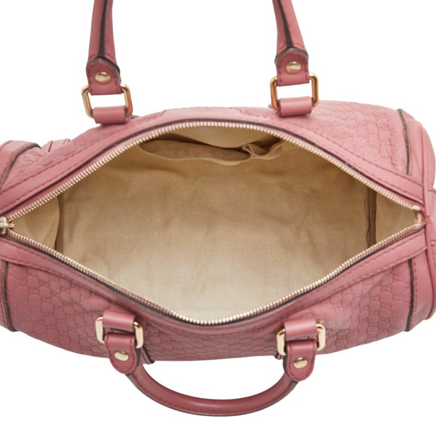 Gucci Pink Leather Boston Bag Shoulder Bag ( )