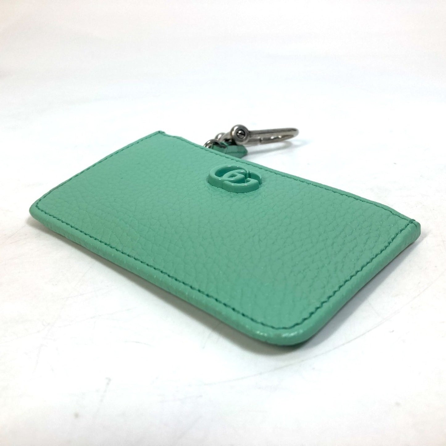 Gucci Green Leather Coin Purse/Coin Case ( )