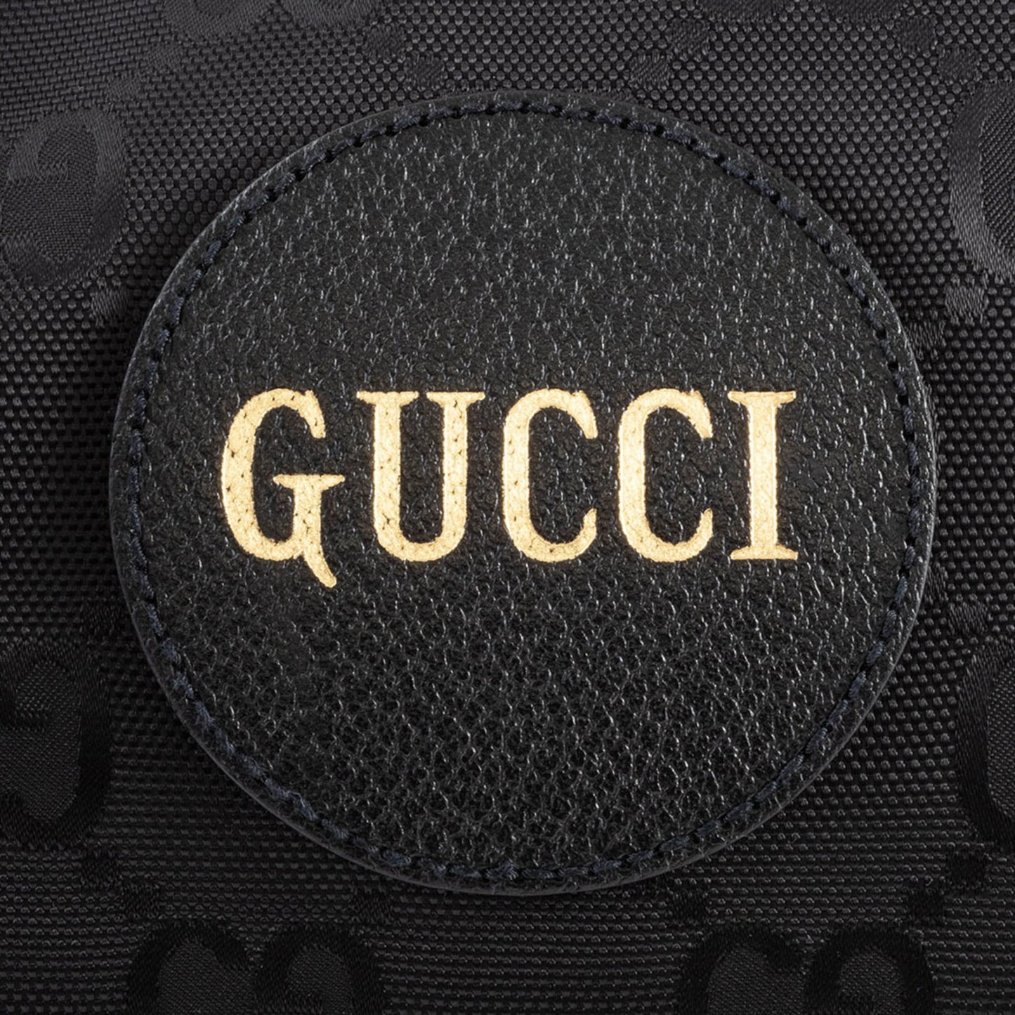 Gucci Black Nylon Leather Tote Bag ( )