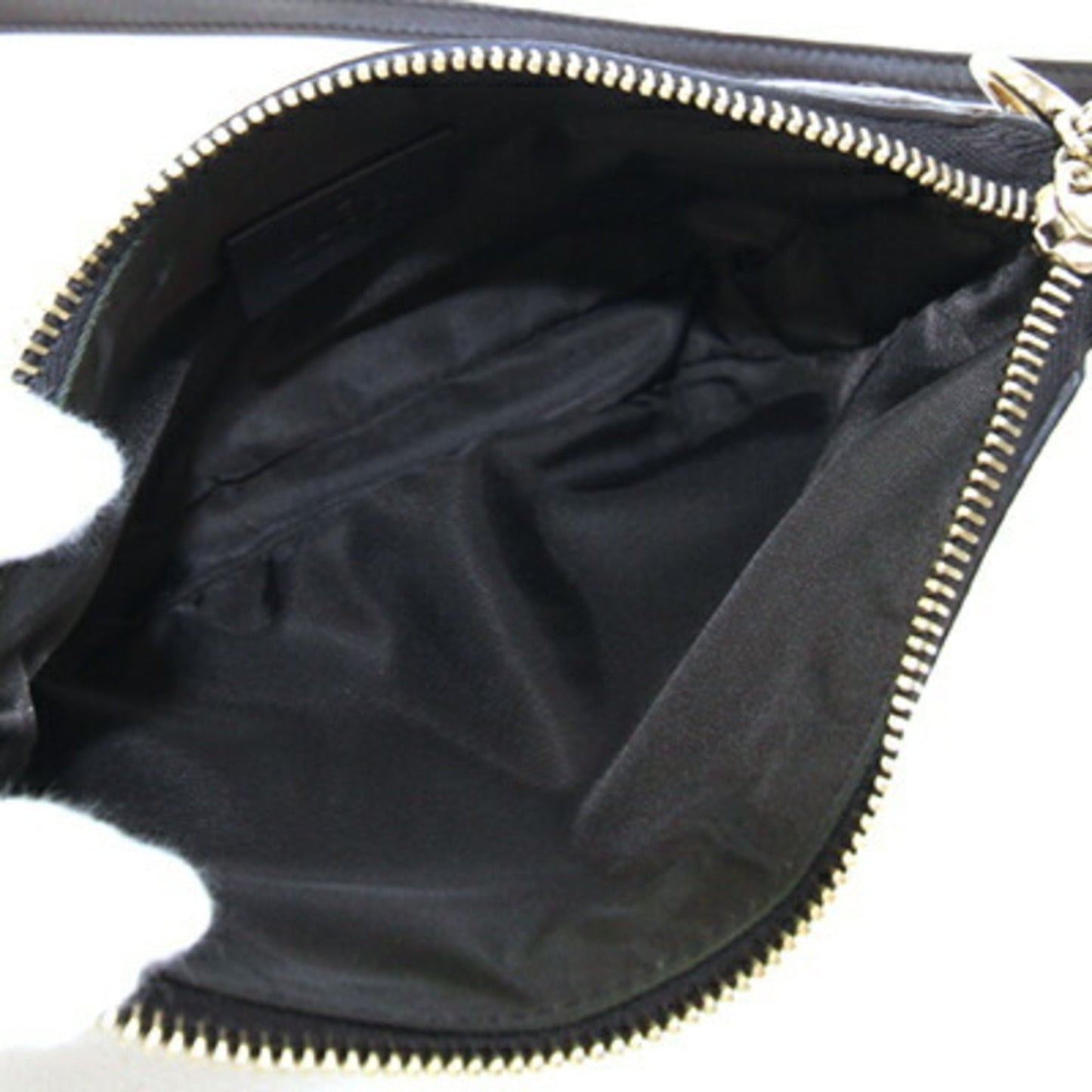 Gucci Beige Brown Canvas Leather Pochette Shoulder Bag ( )