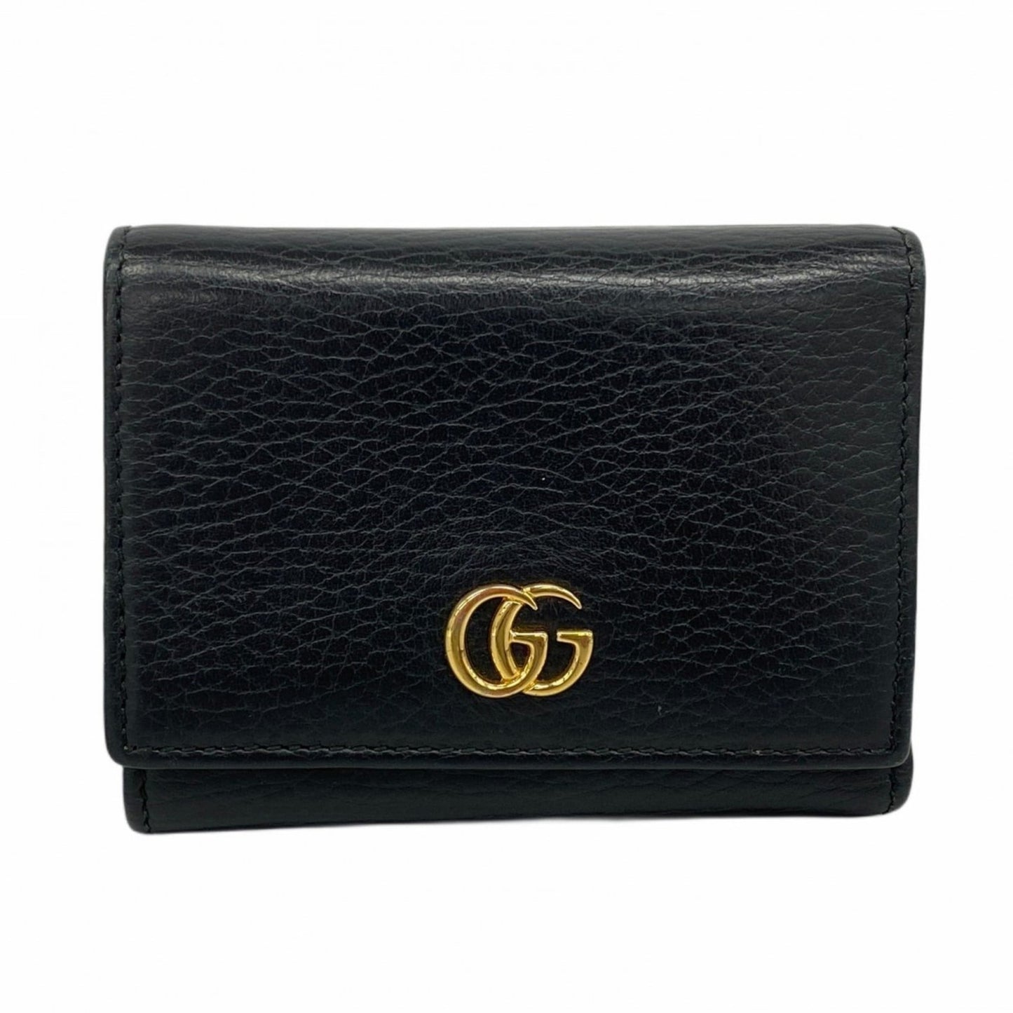 Gucci Black Leather Wallet (Tri-Fold) ( )