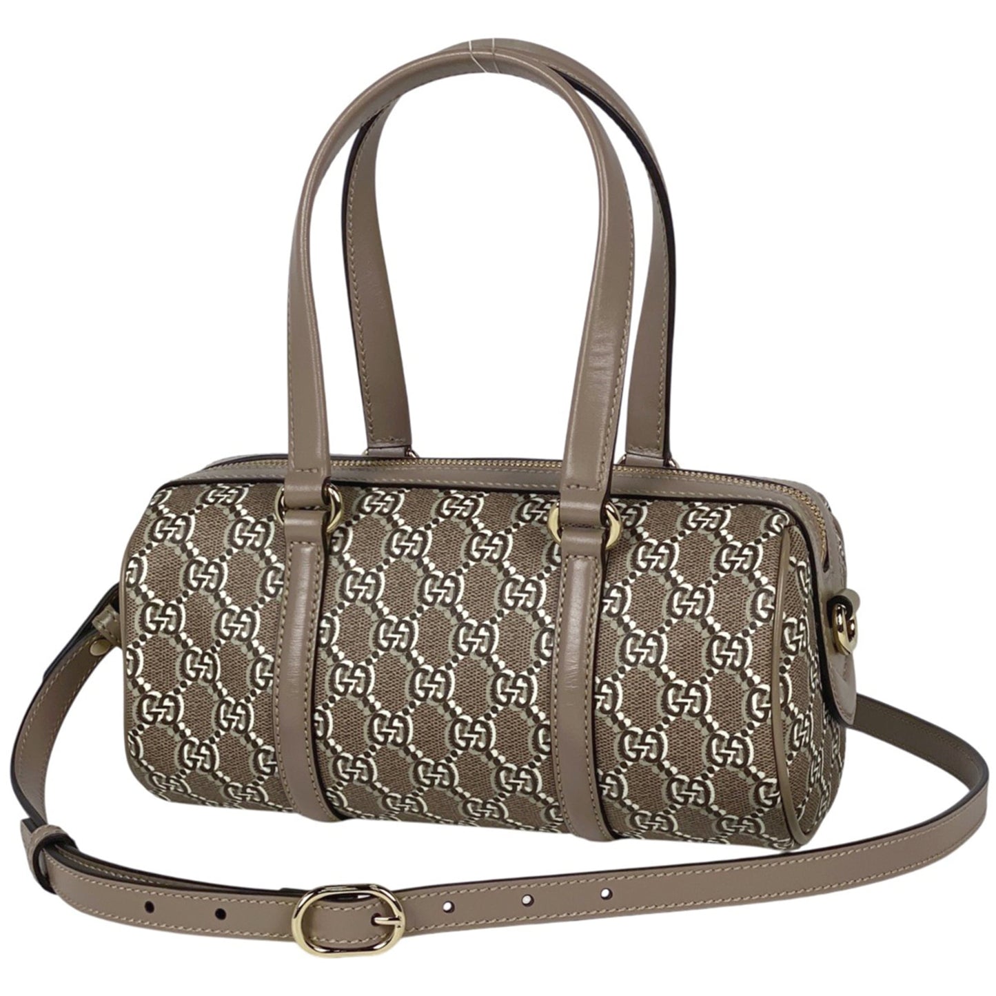 Gucci Beige Leather Handbag Shoulder Bag ( )