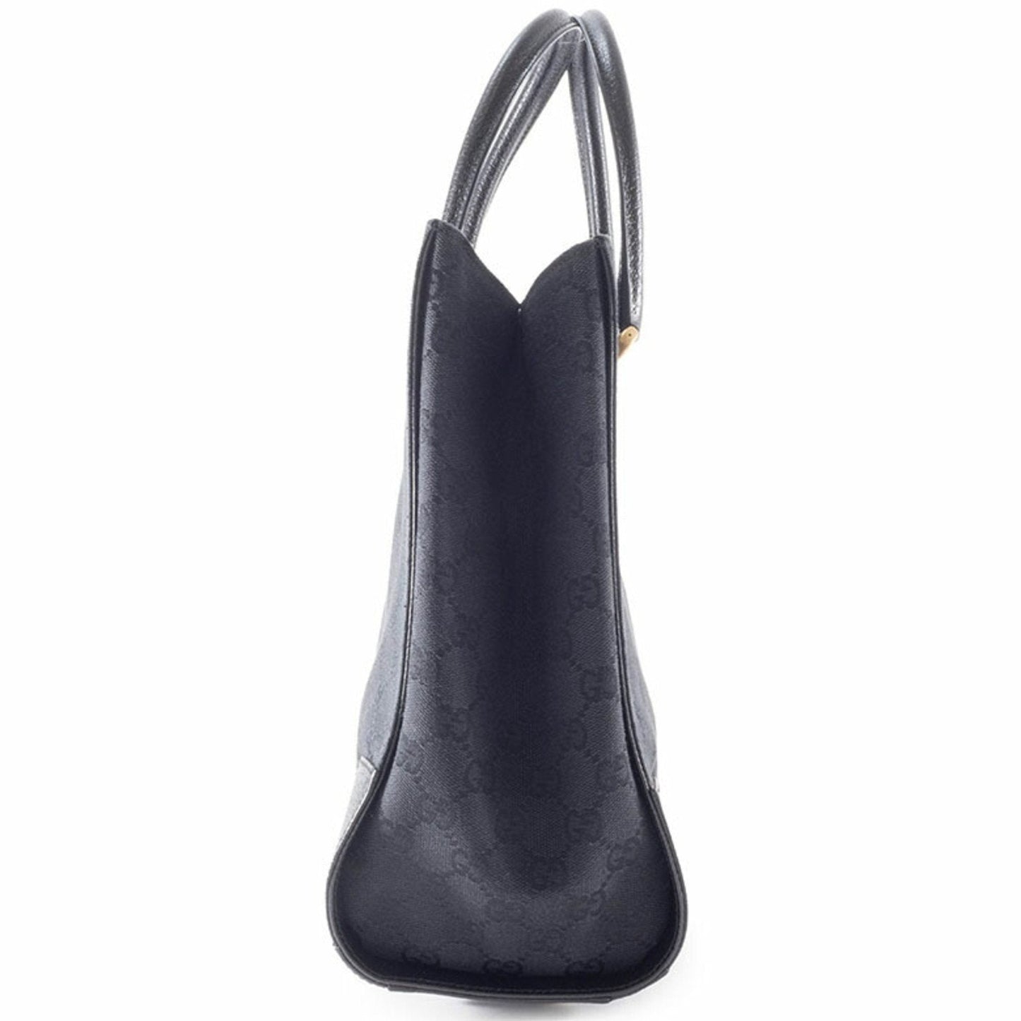 Gucci Gg Canvas Black Gg Canvas Leather Tote Bag ( )