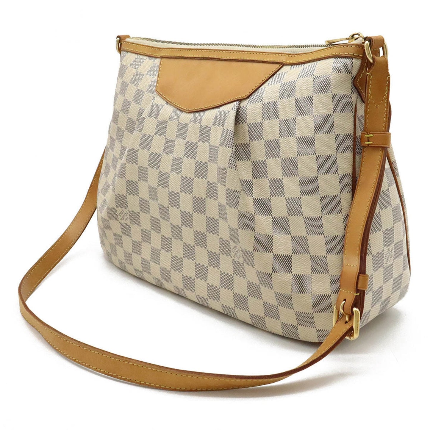 LOUIS VUITTON Damier Azur Syrac  MM Shoulder Bag N41112