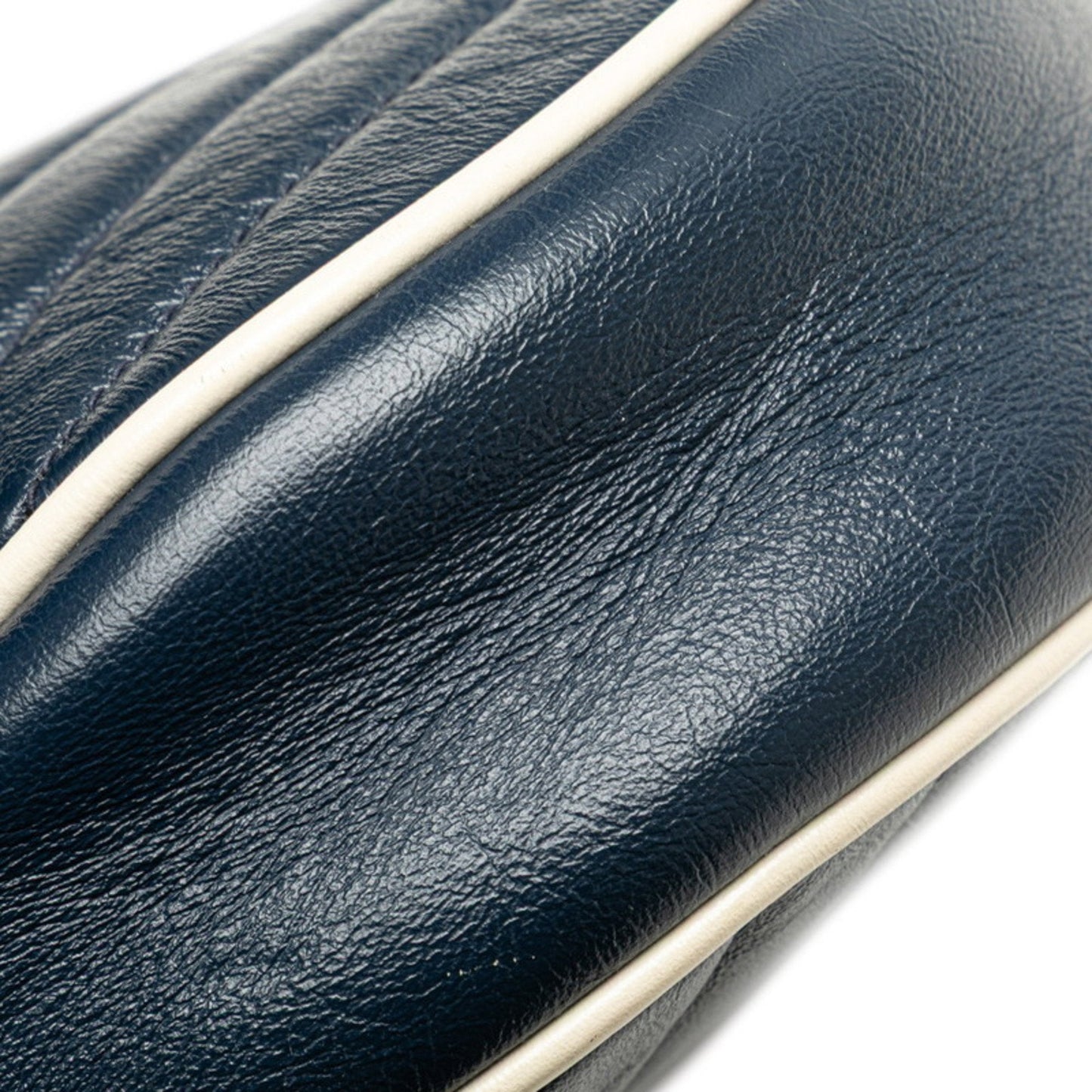 Gucci Navy Leather Shoulder Bag ( )