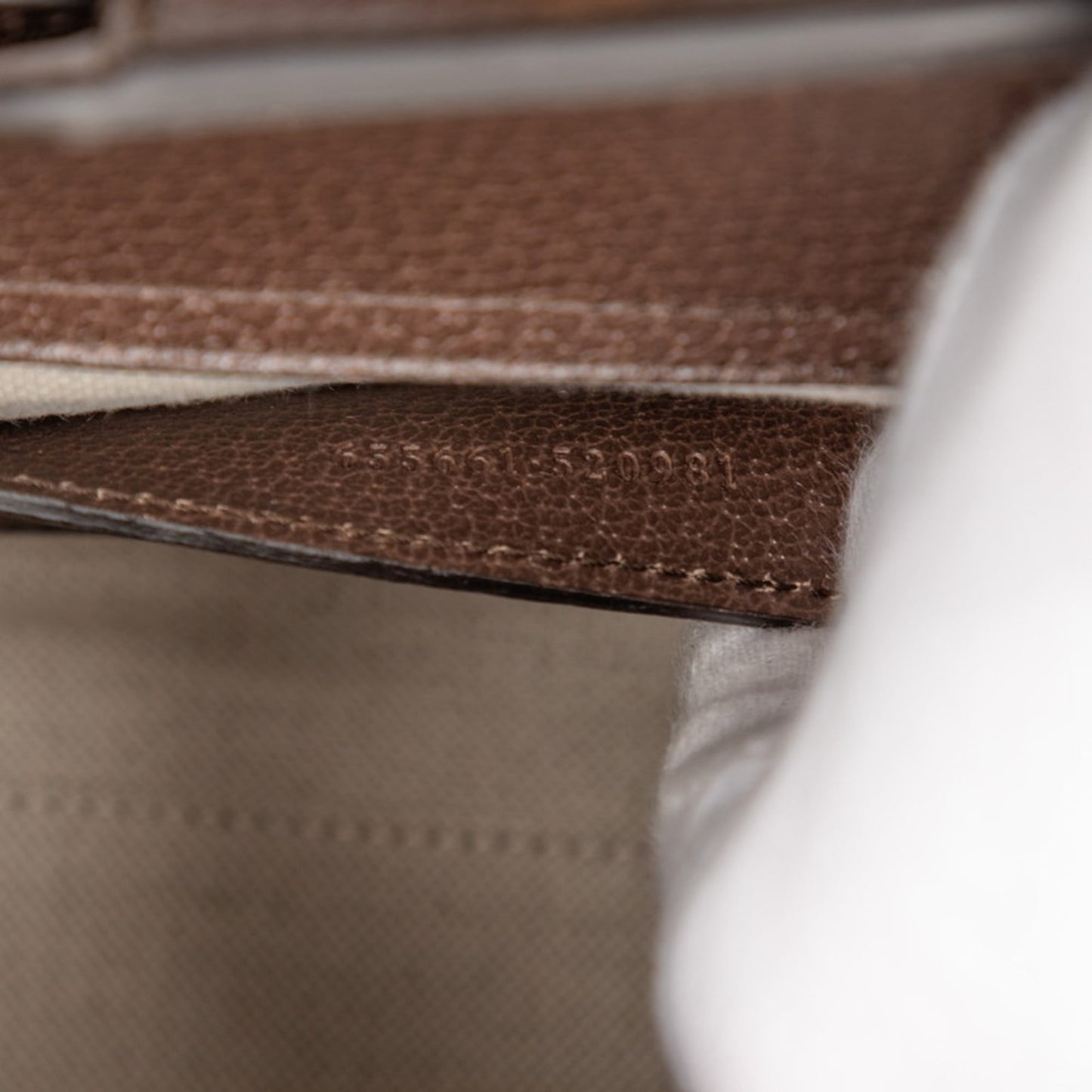 Gucci Brown Canvas Leather Handbag Shoulder Bag ( )