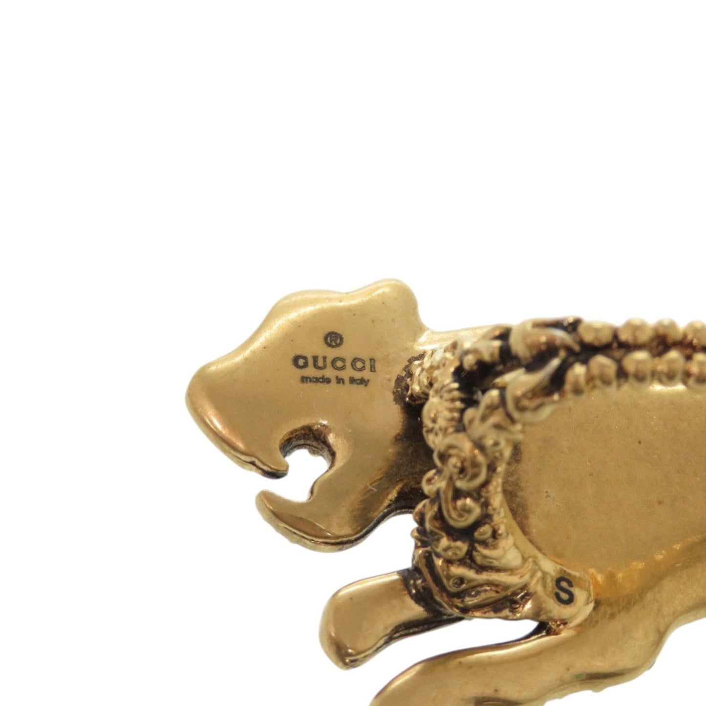Gucci Gold Silver Metal Band Ring ( )