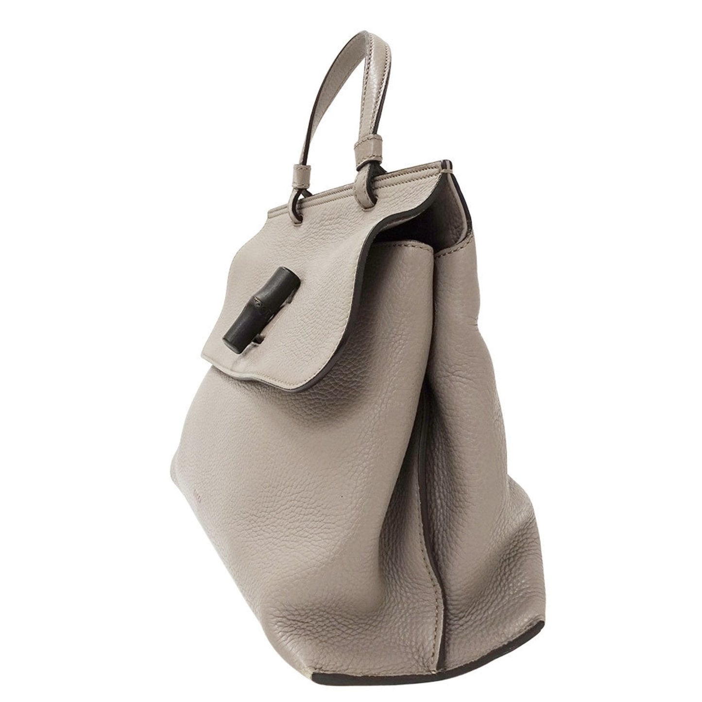 Gucci Gray Leather Handbag Shoulder Bag ( )