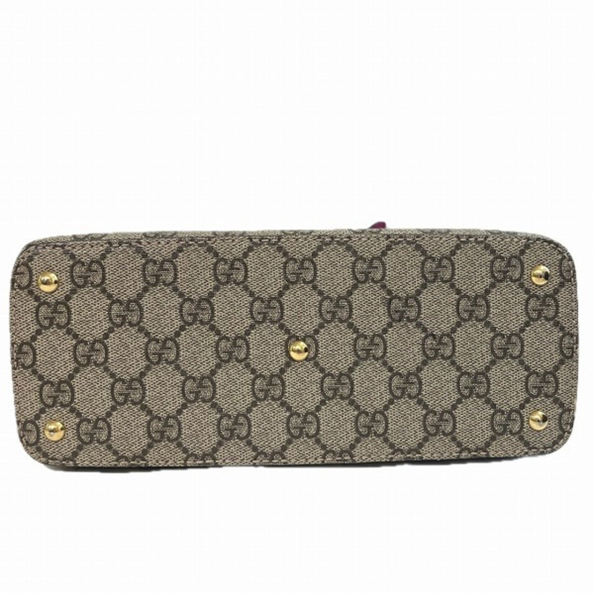 Gucci Leather Canvas Shoulder Bag