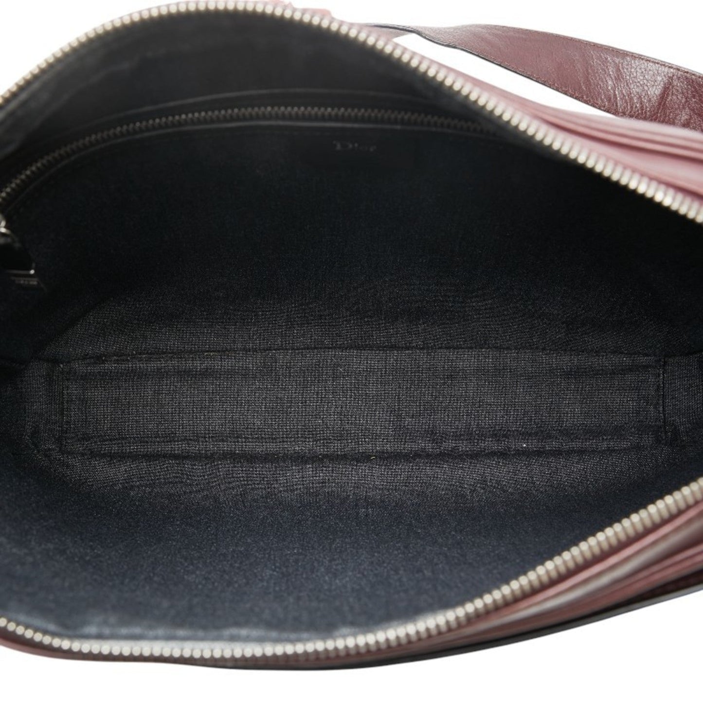 Christian Dior Navy Wine Leather Shoulder Bag ()